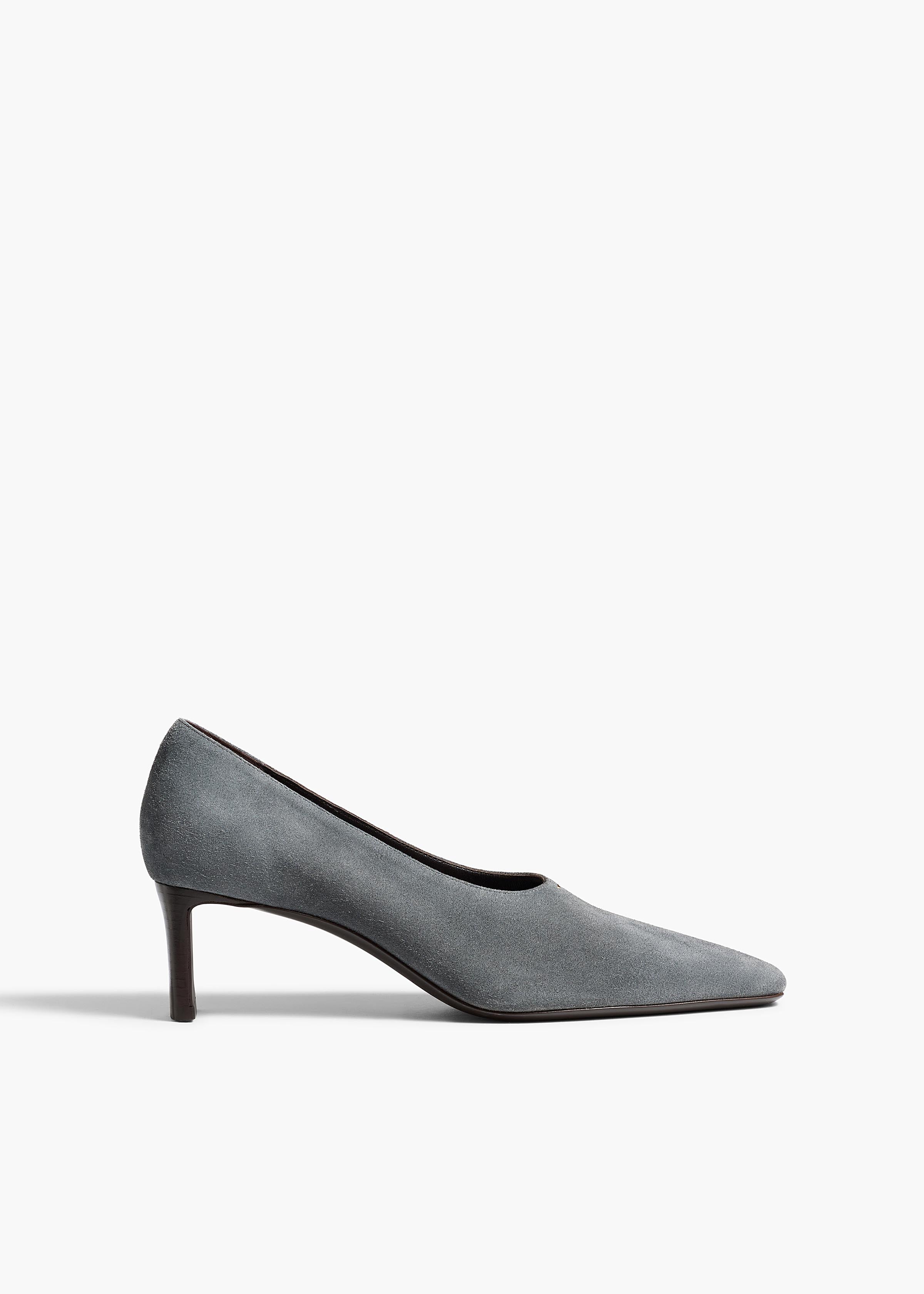 Khaite - Cecilia Pump in Grey Suede