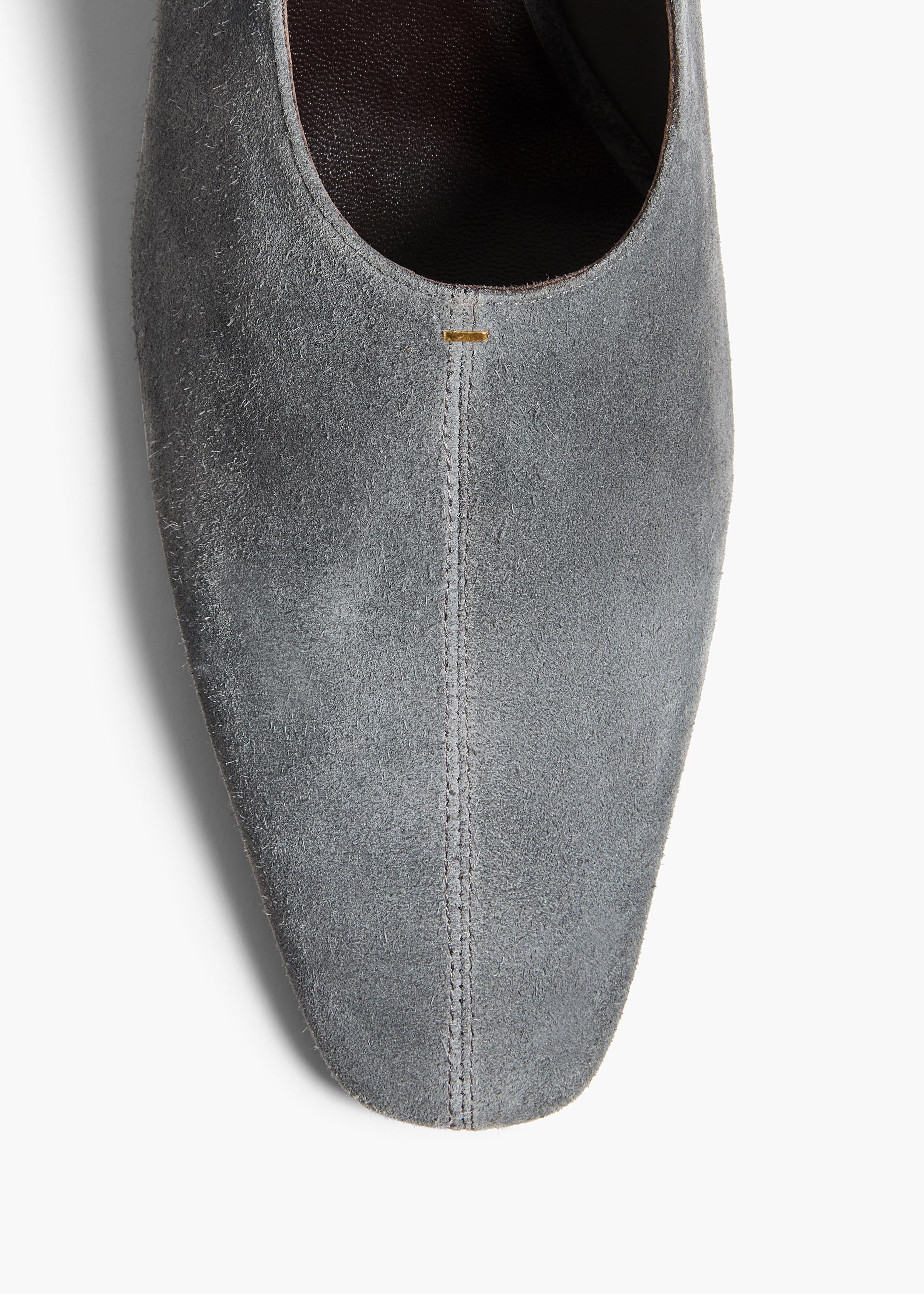 Khaite - Cecilia Pump in Grey Suede - Image 4