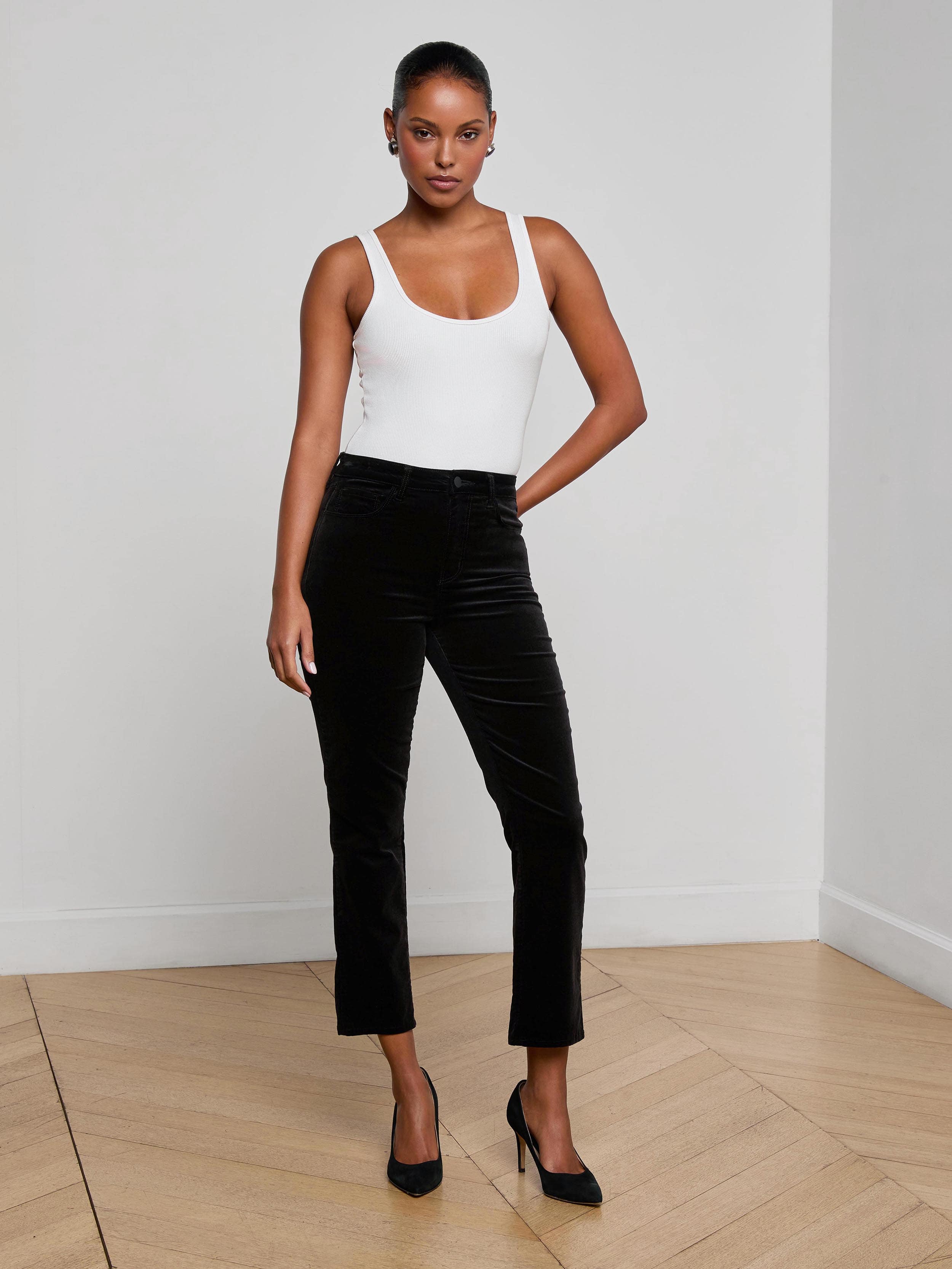 L'AGENCE - Celestia Velvet Slim - Leg Jean
