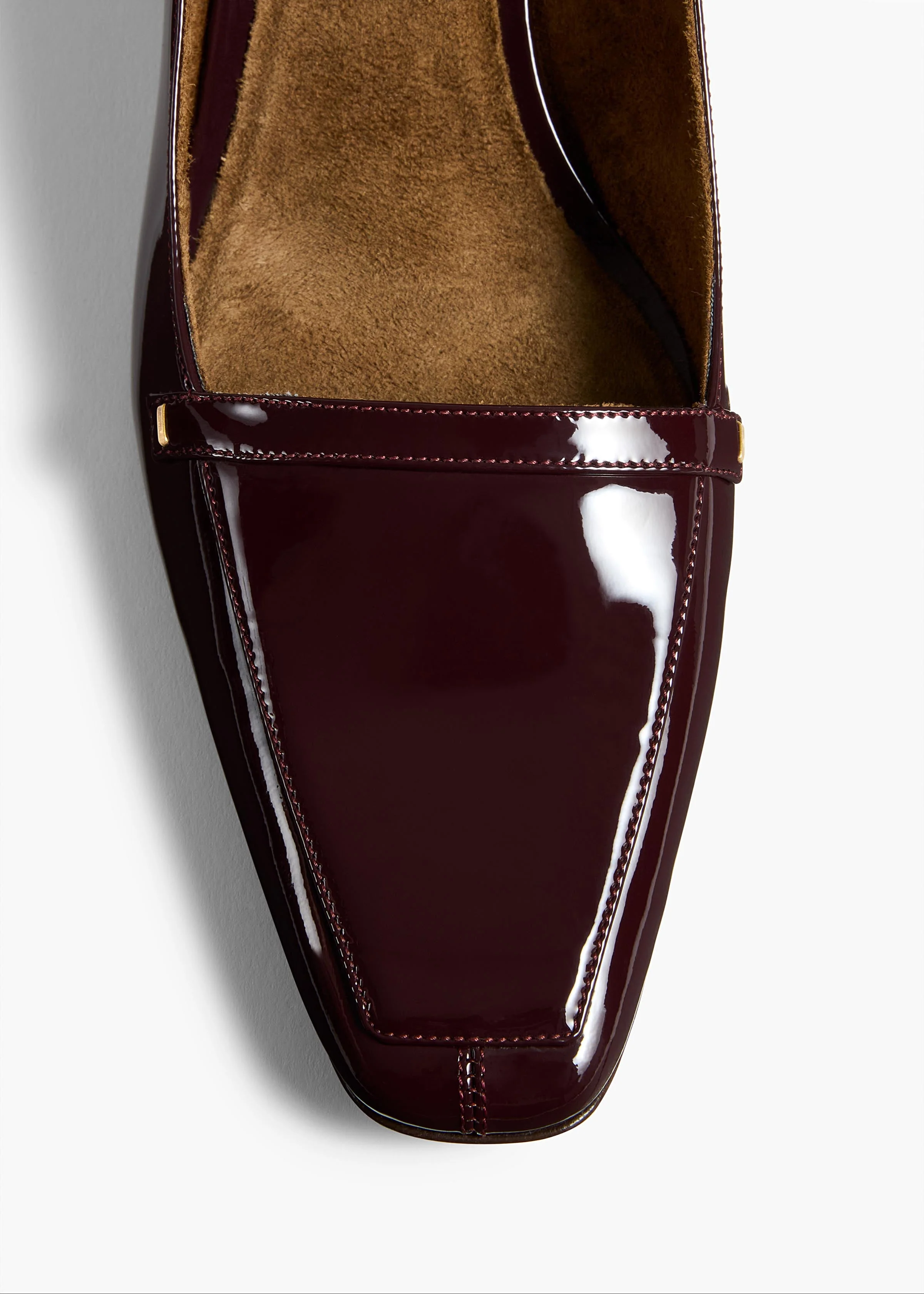 Khaite - Celia Pump in Bordeaux Patent Leather - Image 4
