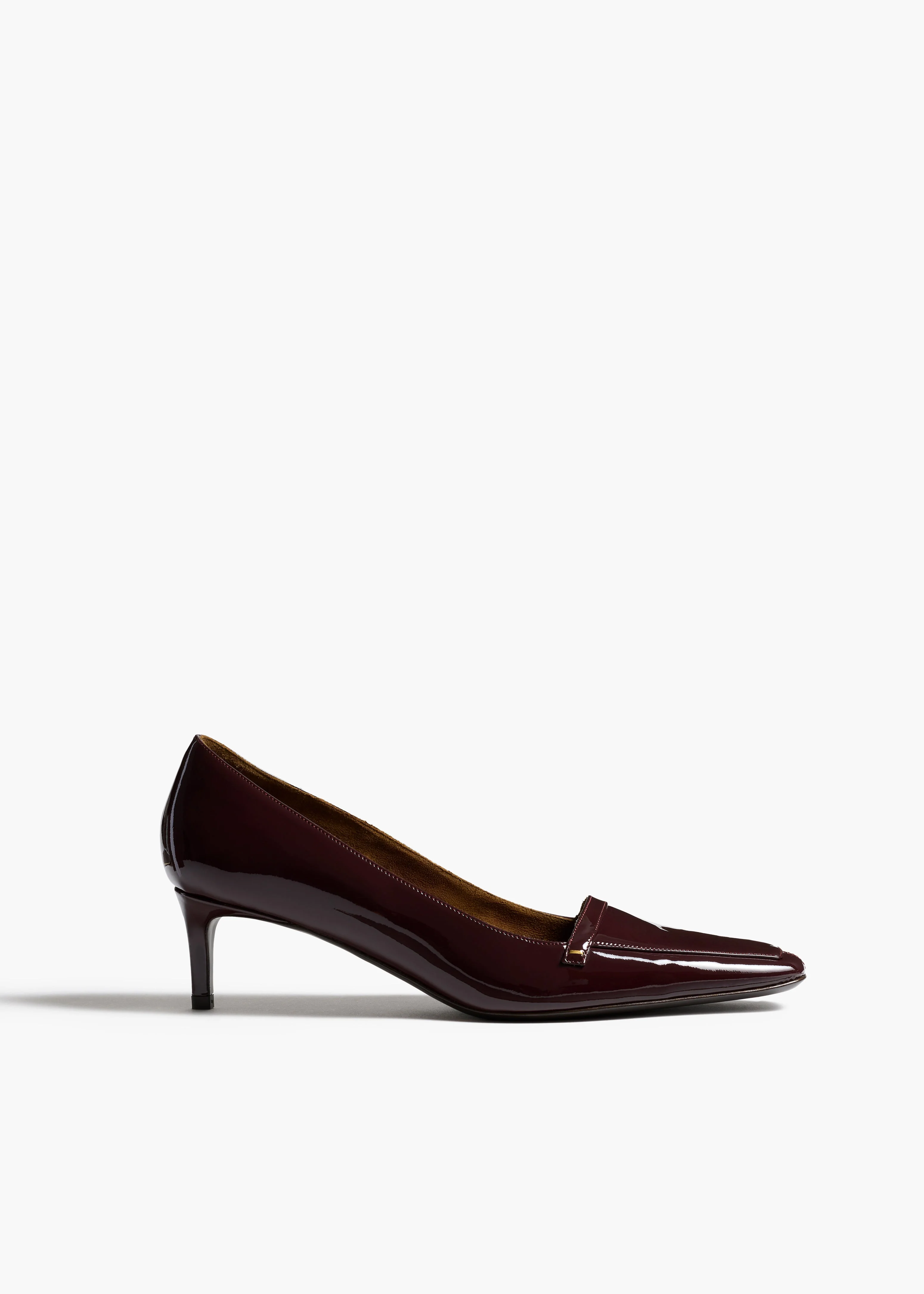 Khaite - Celia Pump in Bordeaux Patent Leather - Image 7