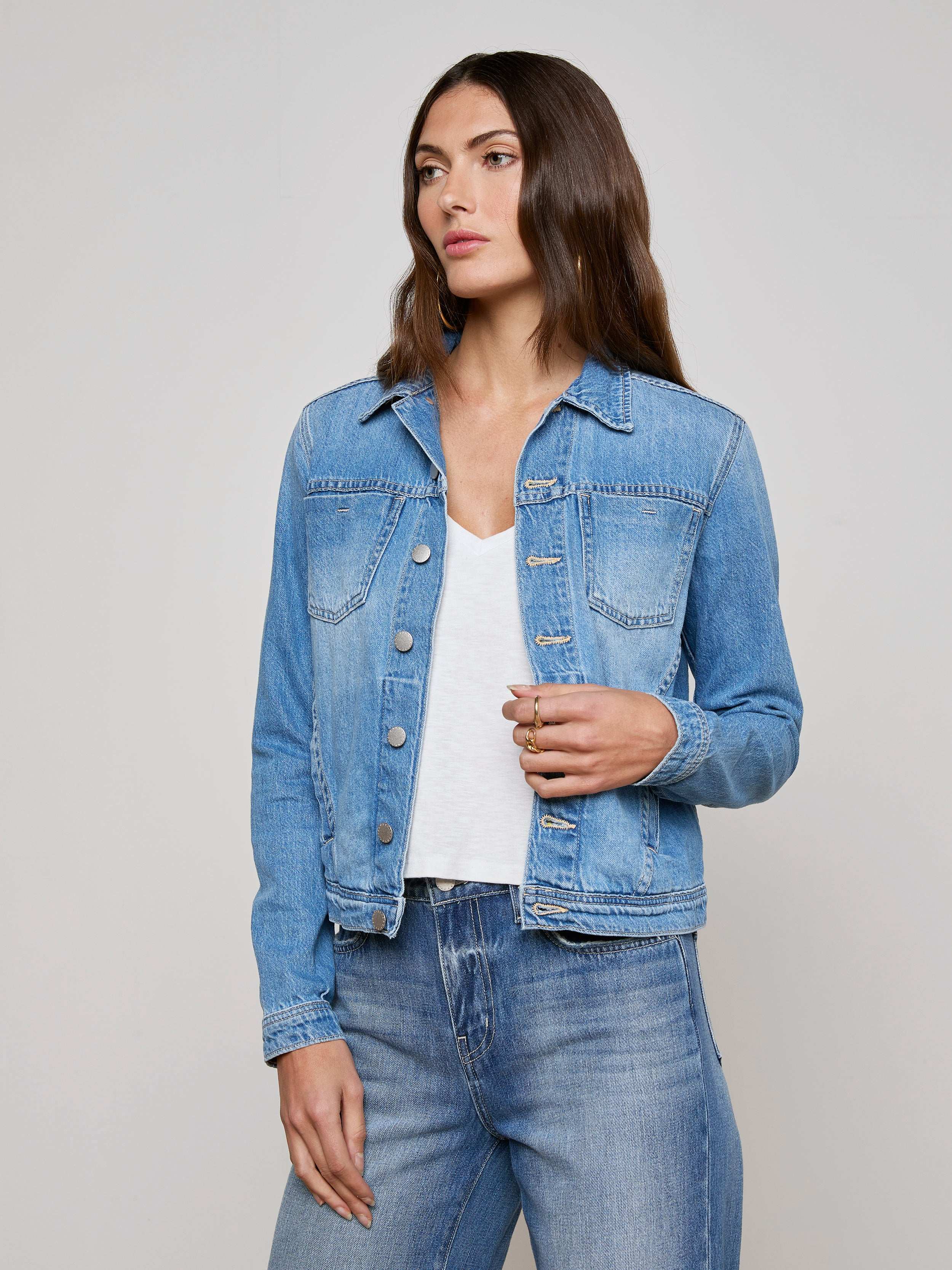 L'AGENCE - Celine Jean Jacket - Image 8