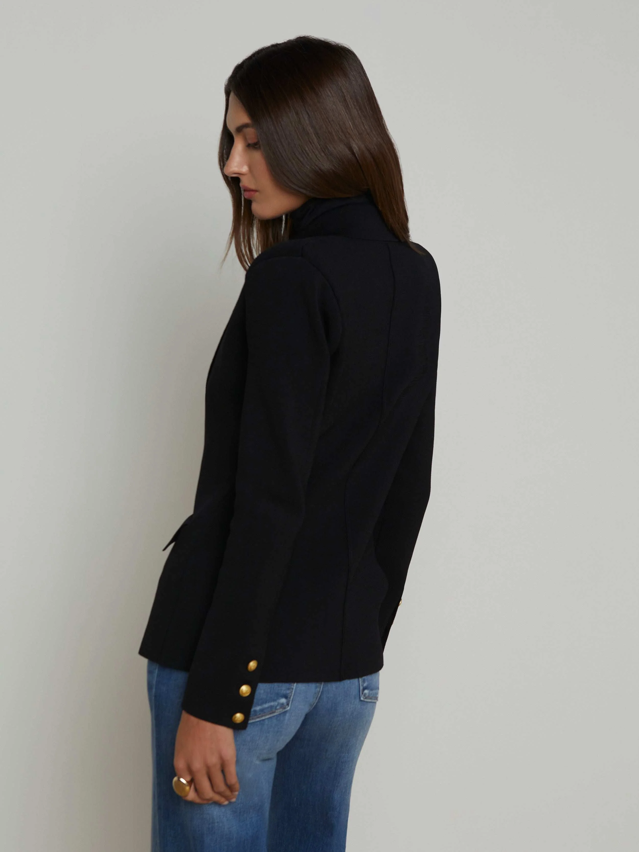 L'AGENCE - Chamberlain Knit Blazer - Image 9