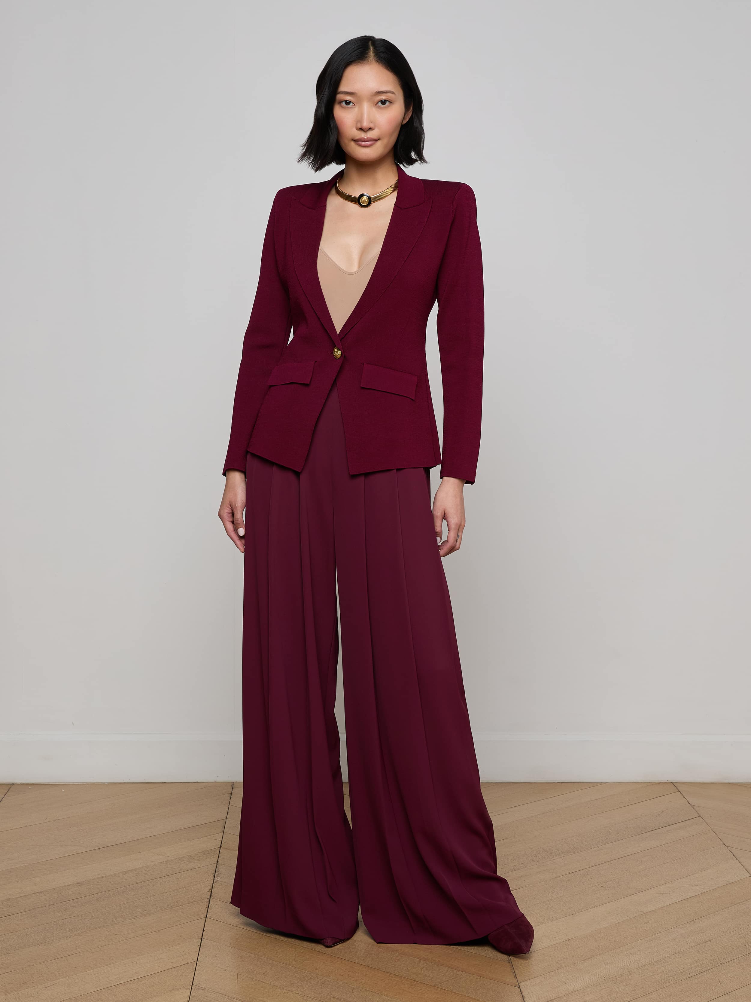L'AGENCE - Chamberlain Knit Blazer - Image 9