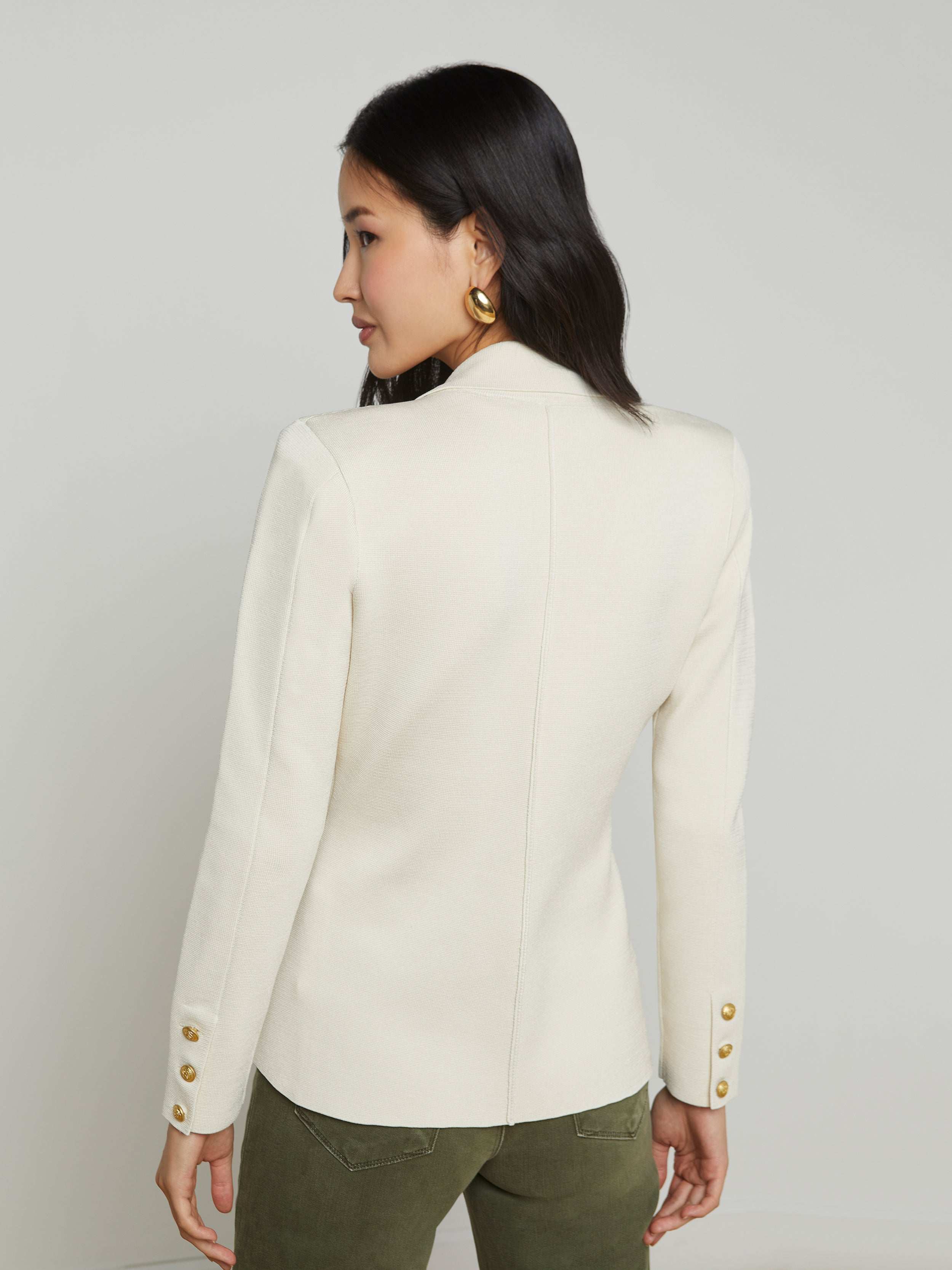 L'AGENCE - Chamberlain Knit Blazer - Image 9