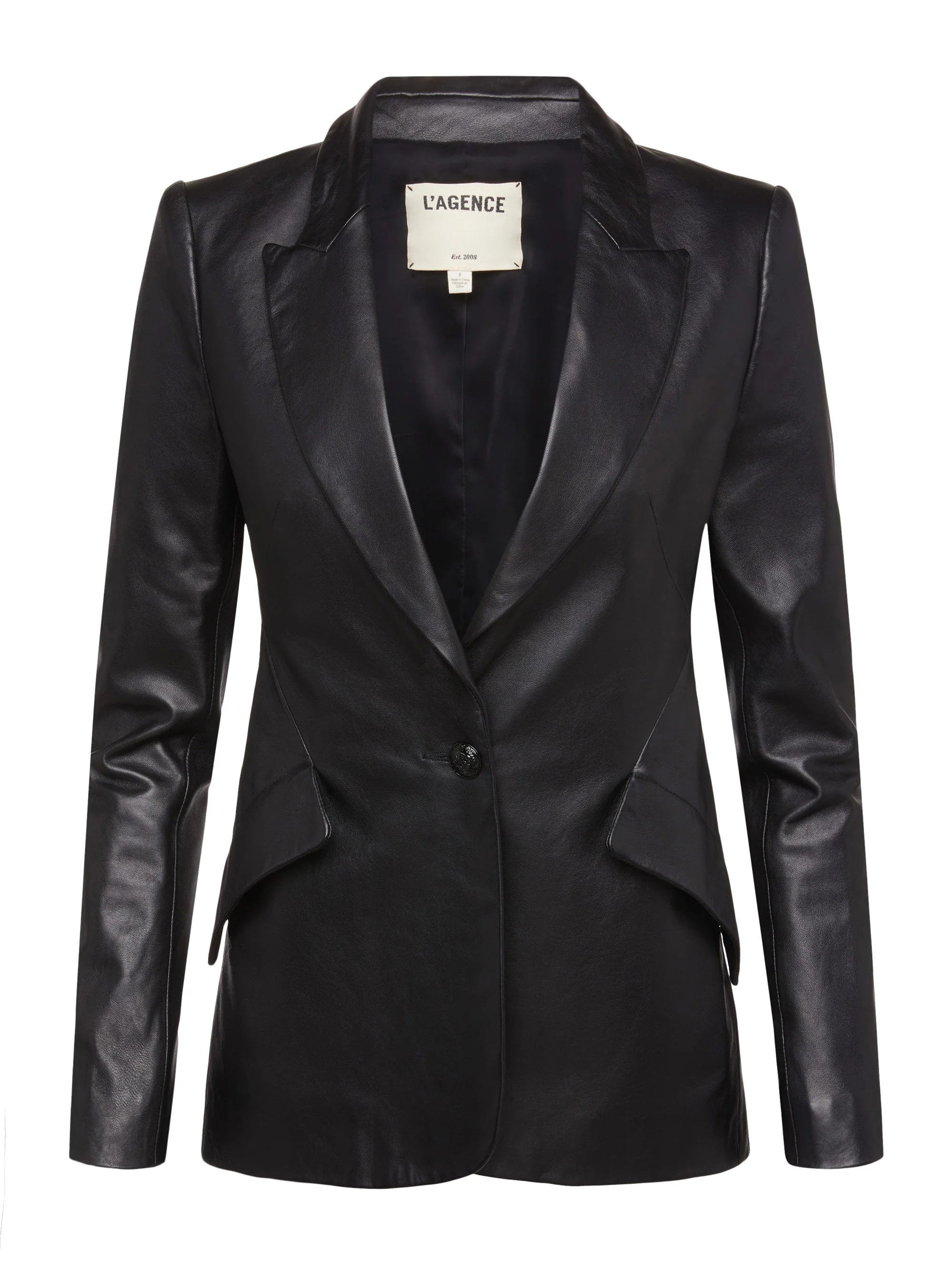 L'AGENCE - Chamberlain Leather Blazer - Image 5