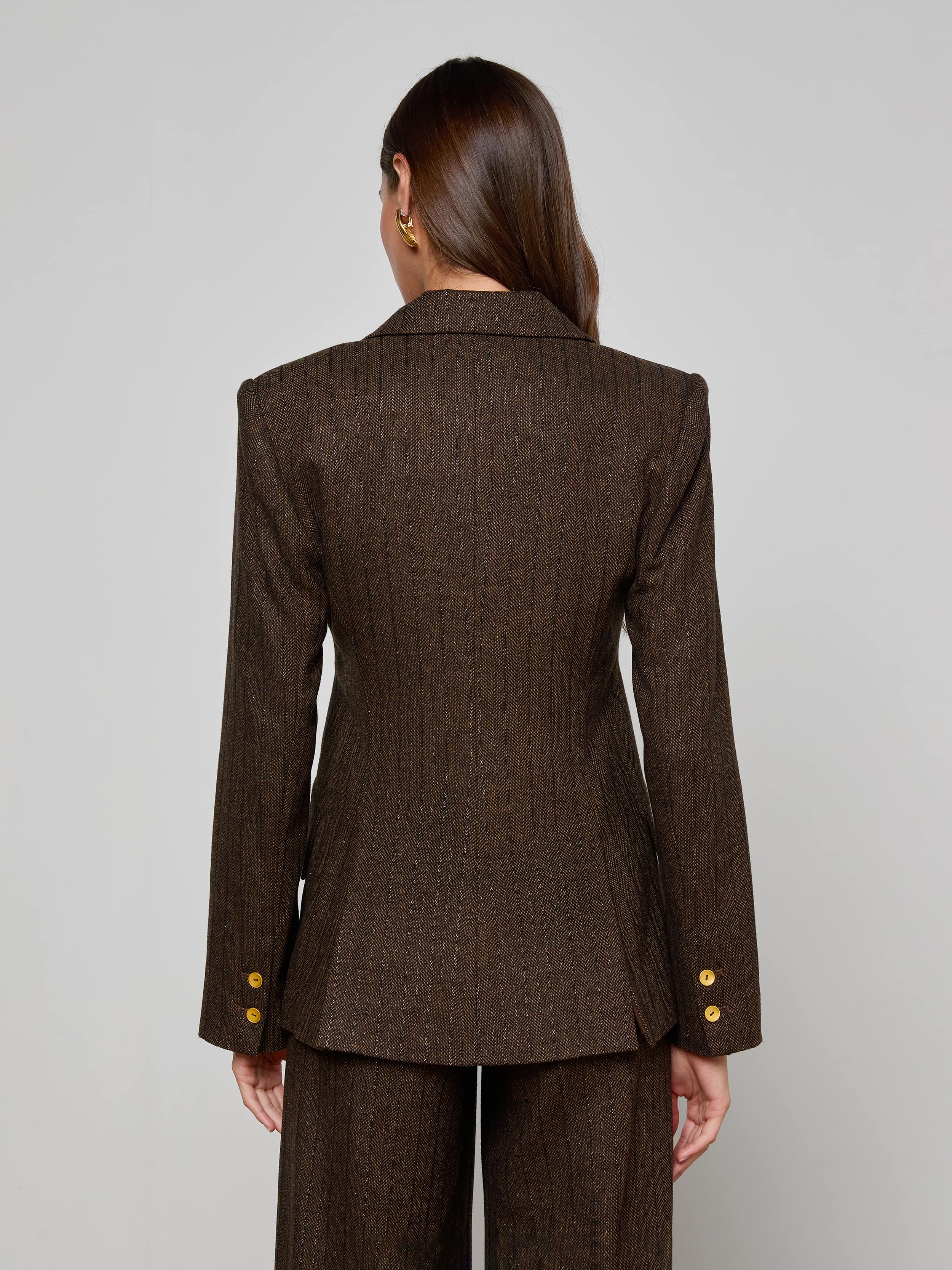L'AGENCE - Chamberlain Pinstriped Blazer - Image 4