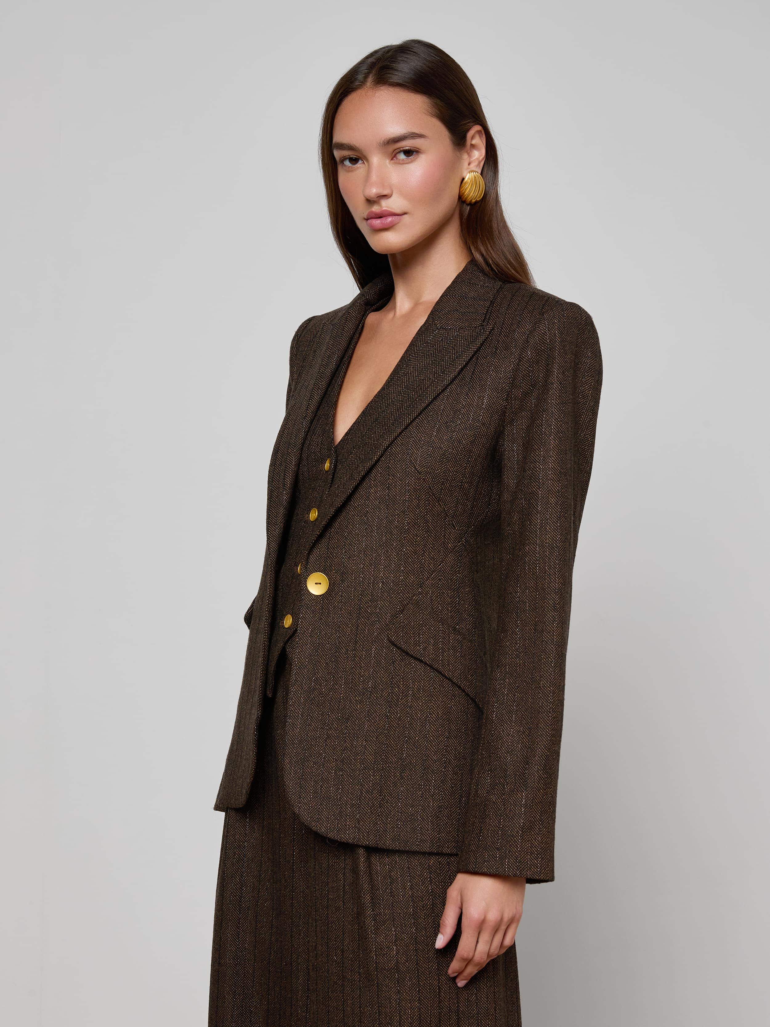 L'AGENCE - Chamberlain Pinstriped Blazer - Image 9
