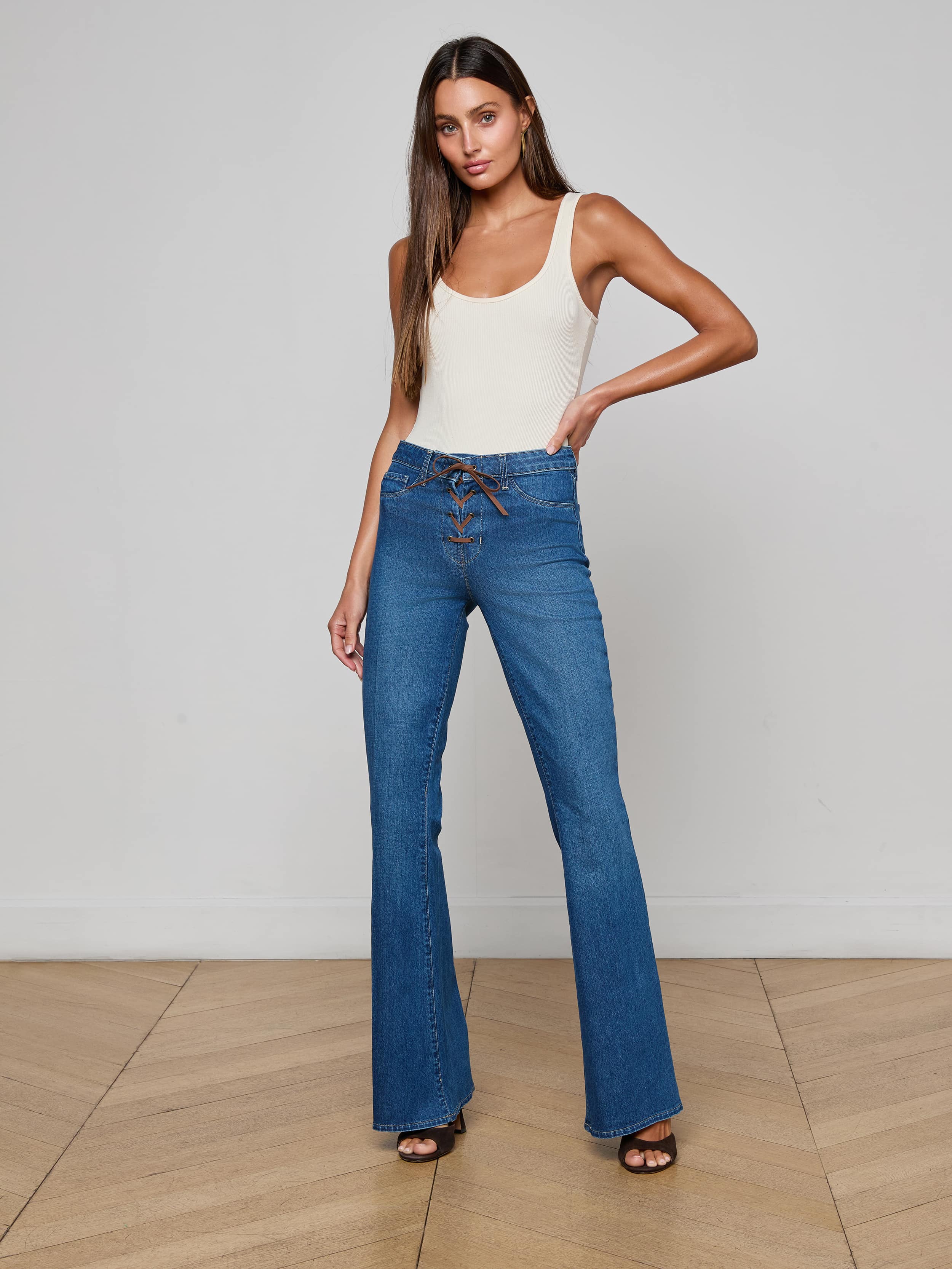 L'AGENCE - Charis Lace - Up Jean