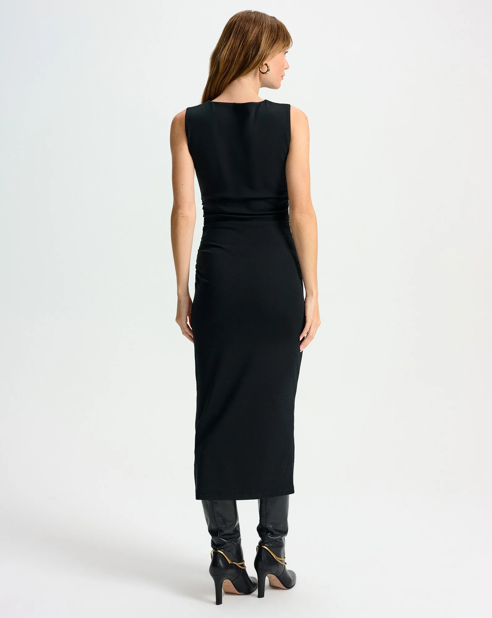 Veronica Beard - Charissa Stretch - Cotton Midi Dress - Image 4