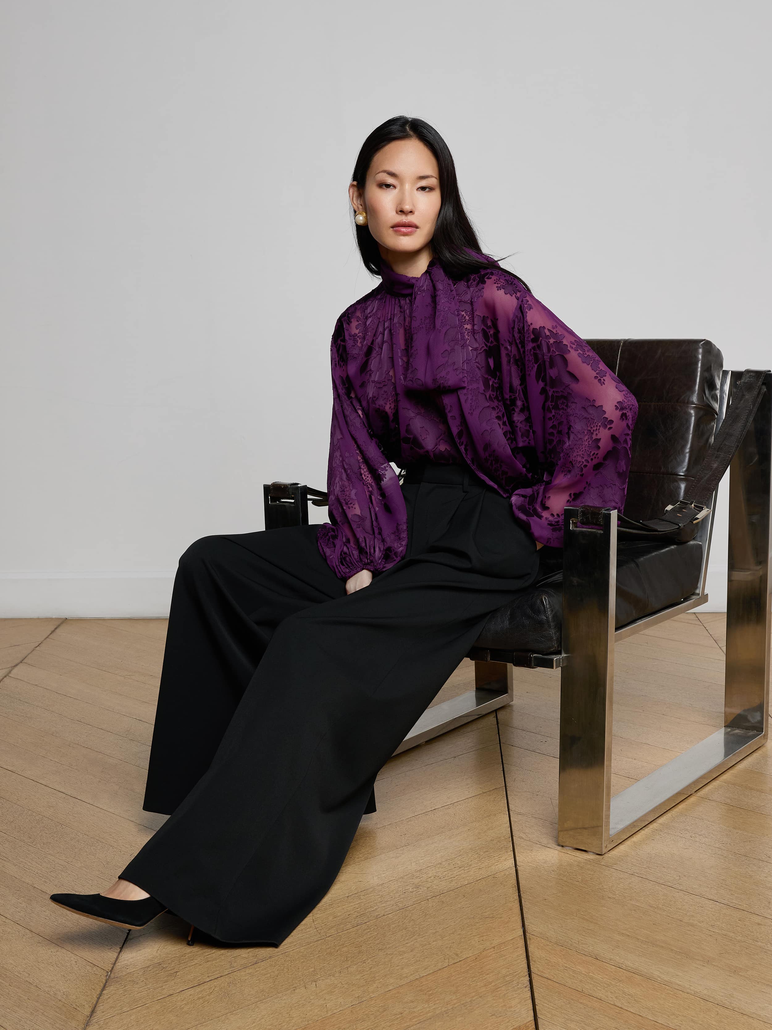 L'AGENCE - Chelsy Wide - Leg Pant - Image 2