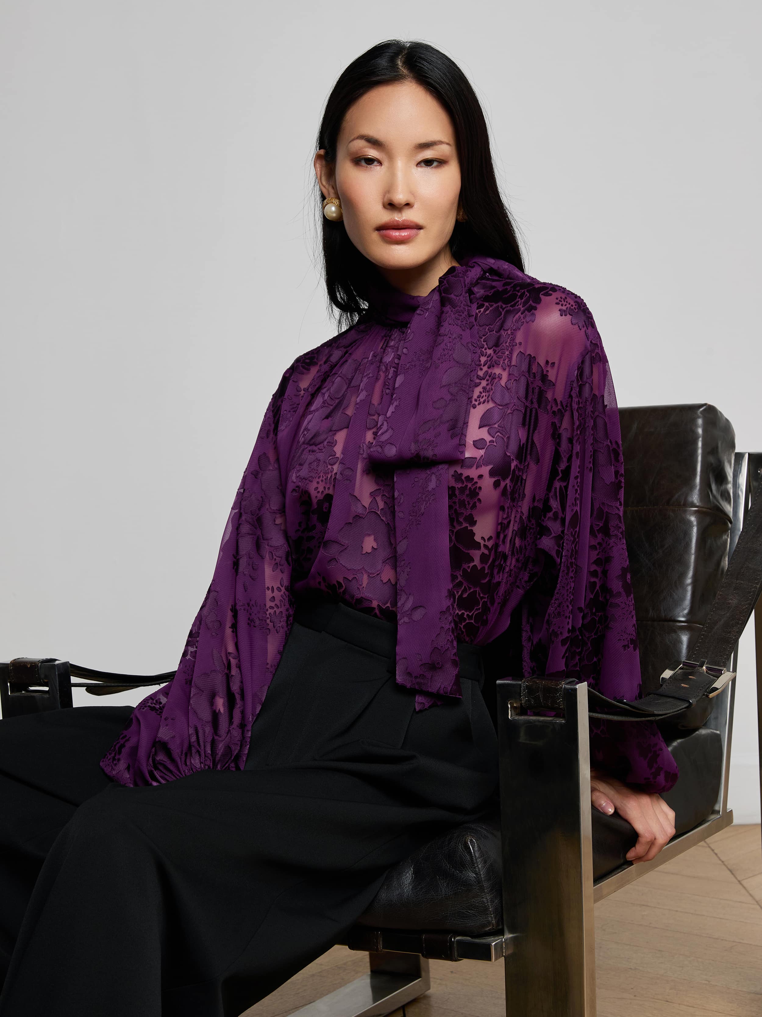 L'AGENCE - Chelsy Wide - Leg Pant - Image 6