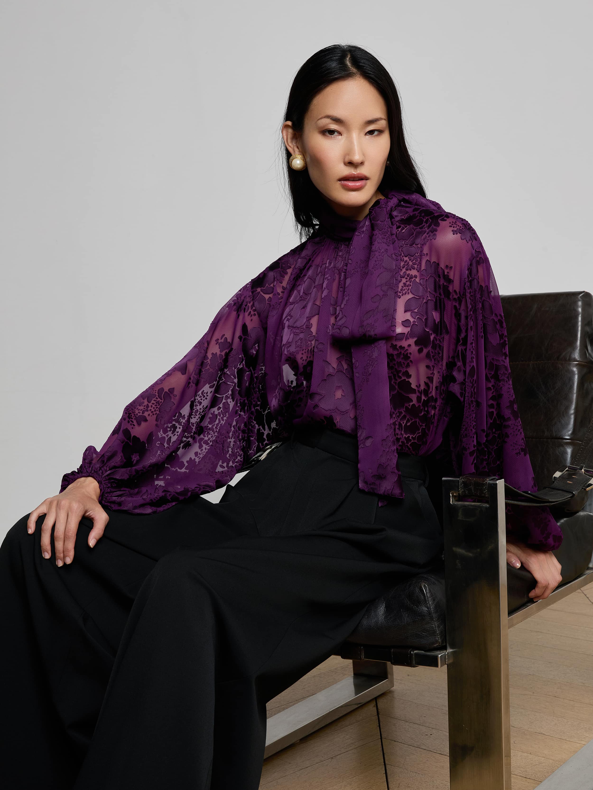 L'AGENCE - Chelsy Wide - Leg Pant - Image 7