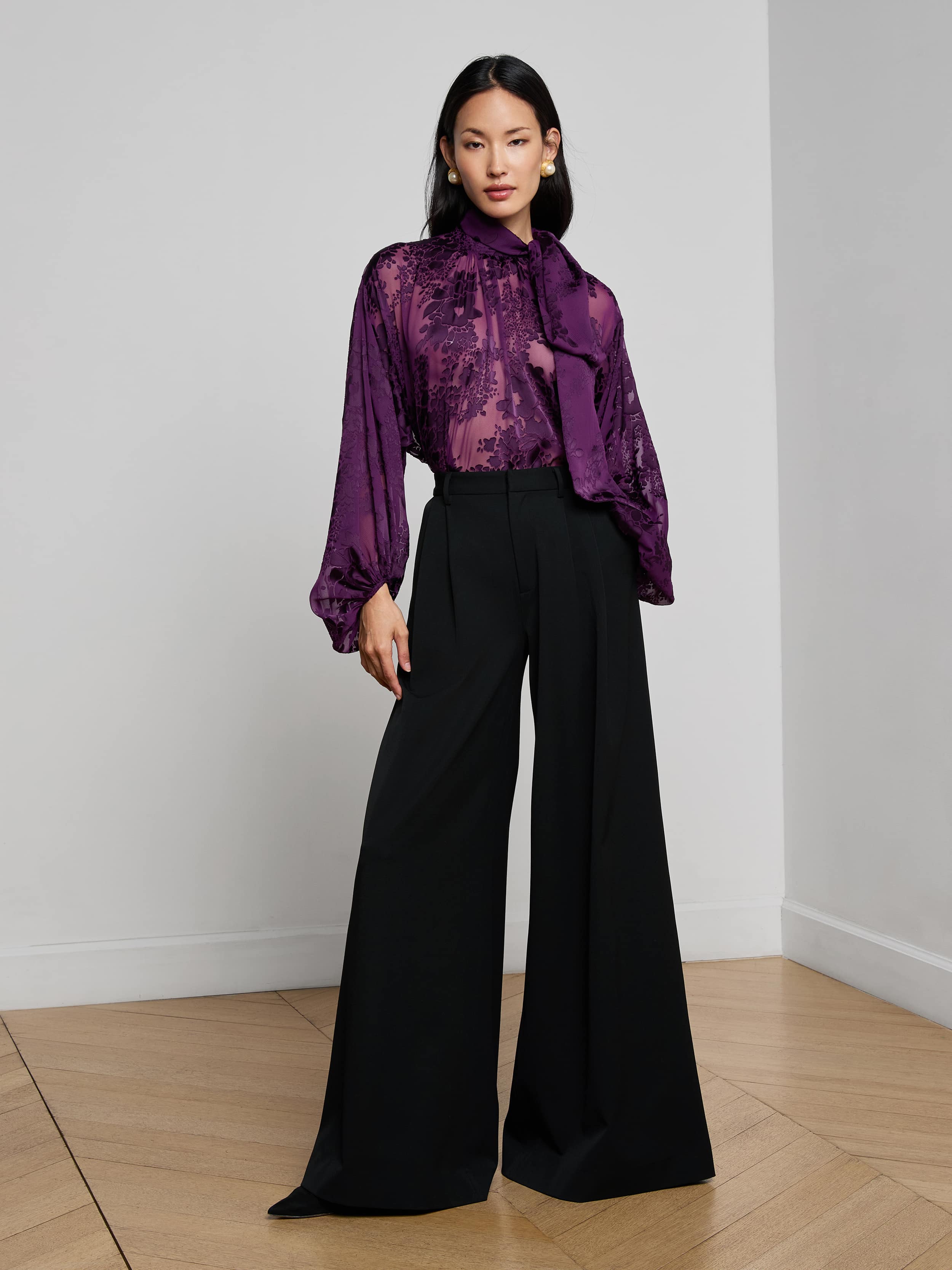 L'AGENCE - Chelsy Wide - Leg Pant - Image 9