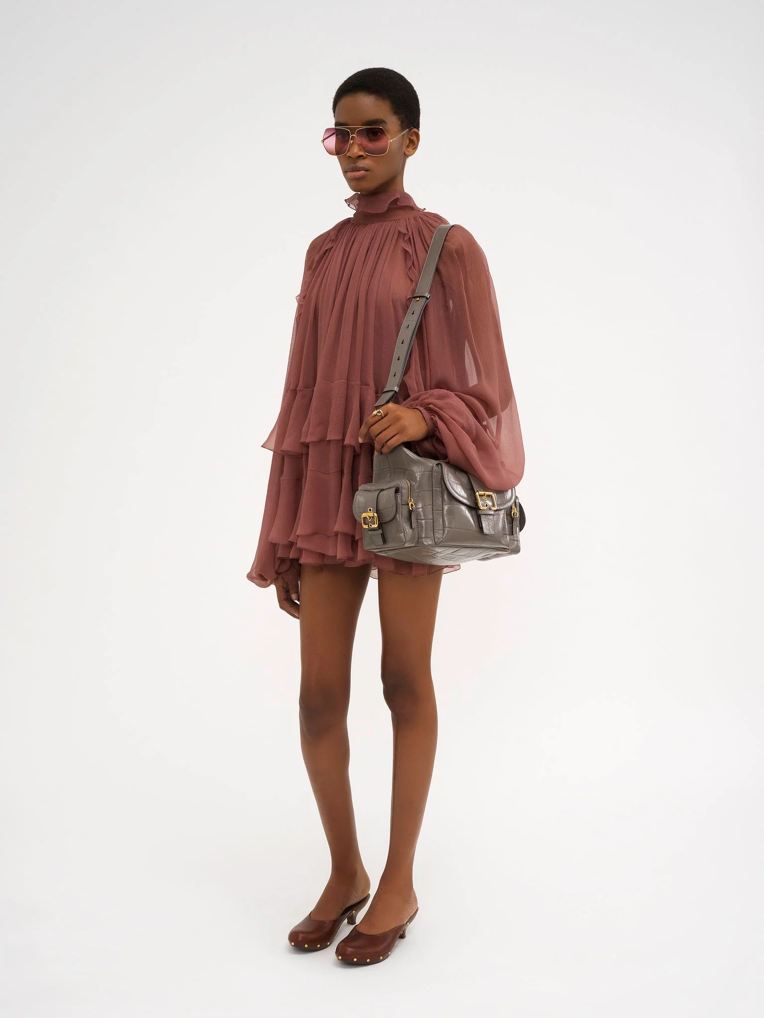 Chloé - Camera bag in croco-effect leather - Image 3