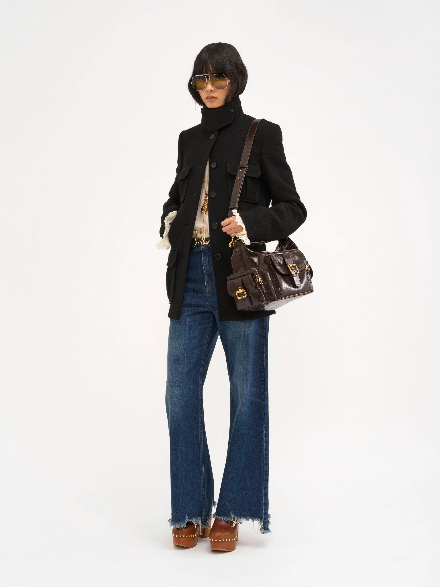 Chloé - Camera bag in croco-effect leather - Image 4