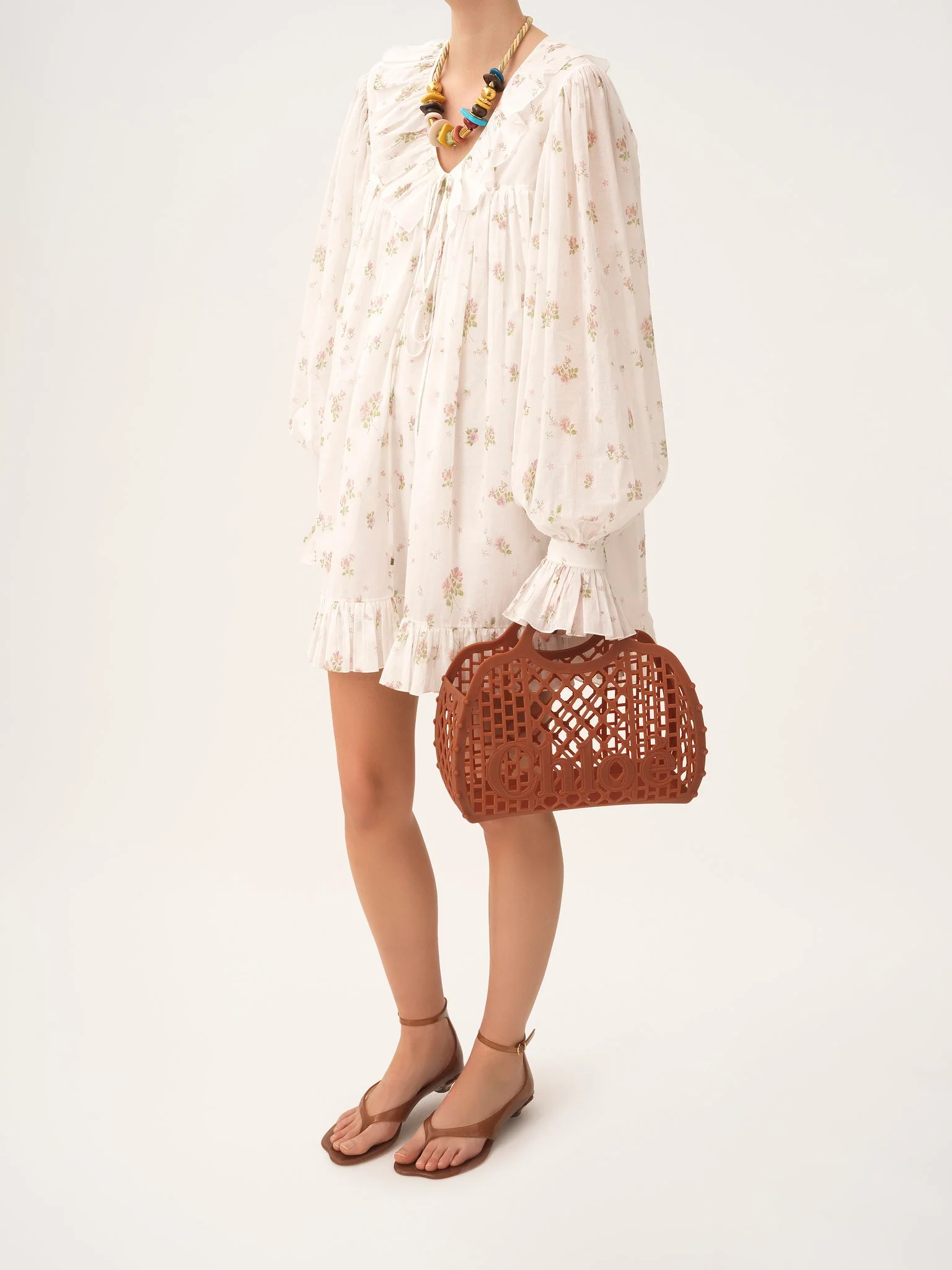 Chloé - Chloé Cage tote bag in jelly - Image 3