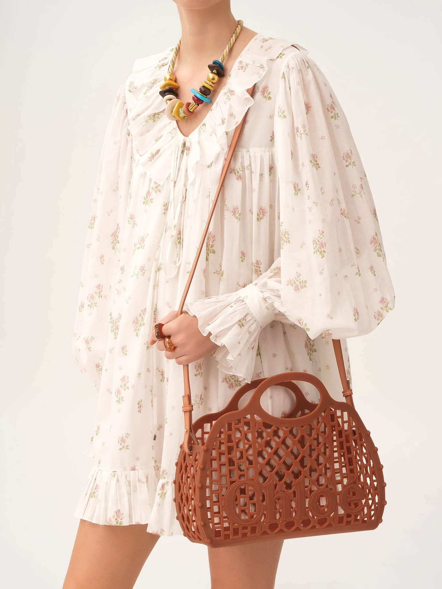 Chloé - Chloé Cage tote bag in jelly - Image 4