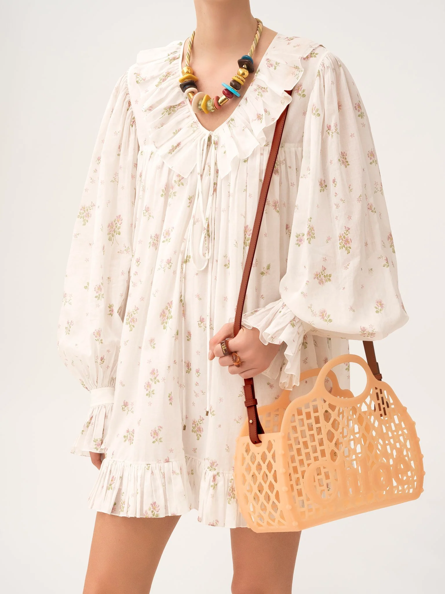 Chloé - Chloé Cage tote bag in jelly - Image 4
