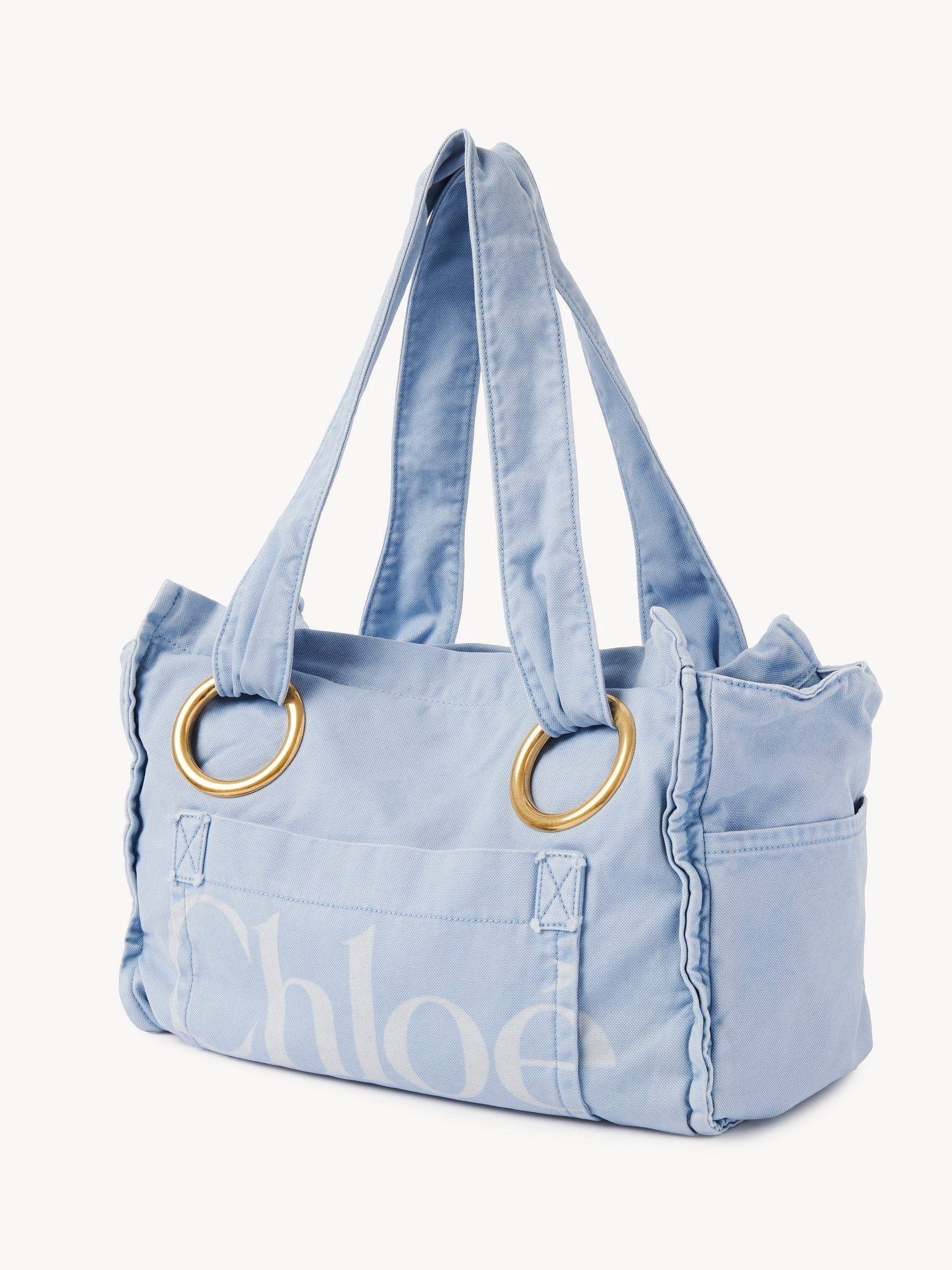 Chloé - Chloé Plage tote bag in cotton - Image 5