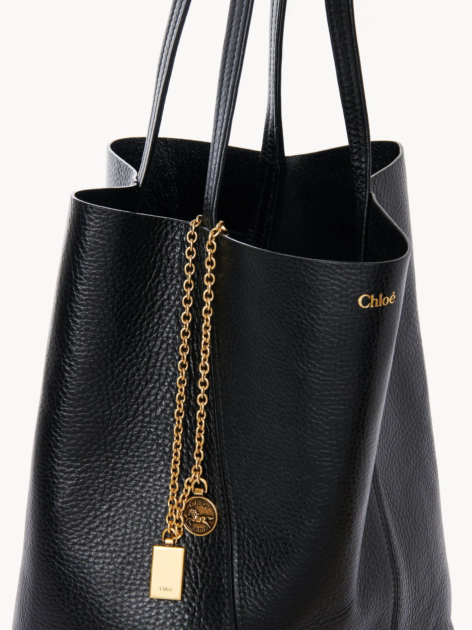 Chloé - Chloé Spin tote bag in grained leather - Image 2
