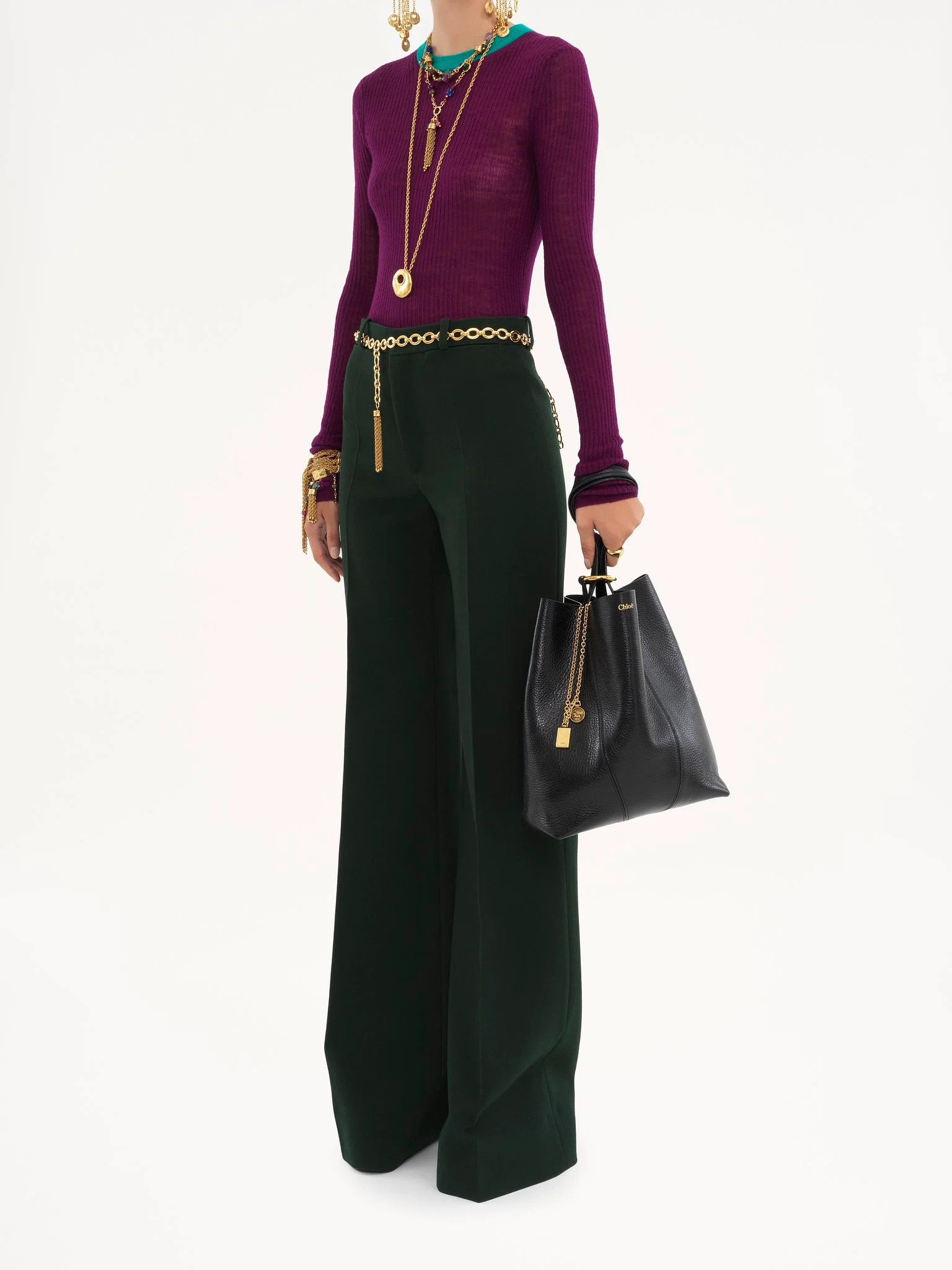 Chloé - Chloé Spin tote bag in grained leather - Image 5