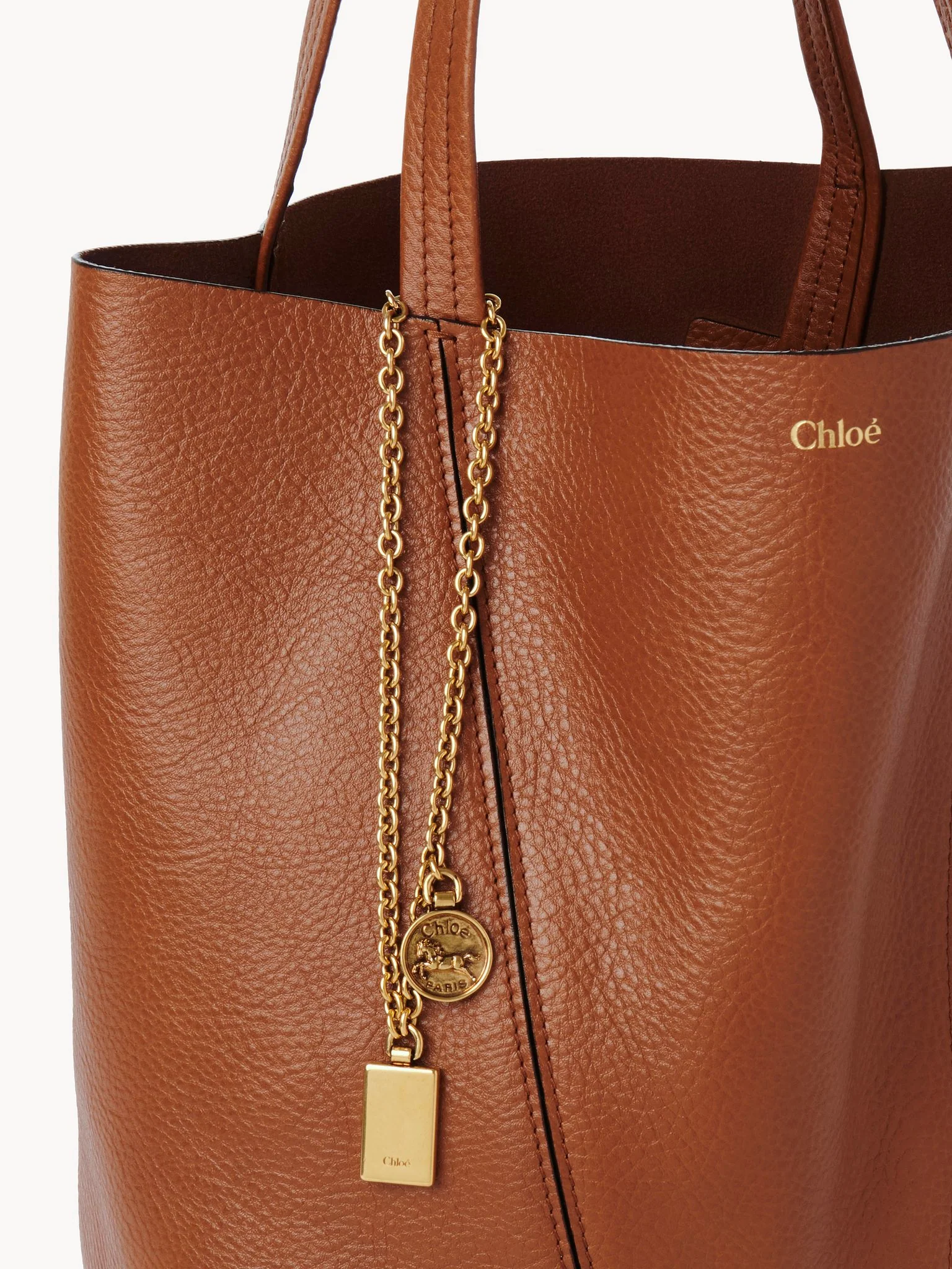 Chloé - Chloé Spin tote bag in grained leather - Image 2