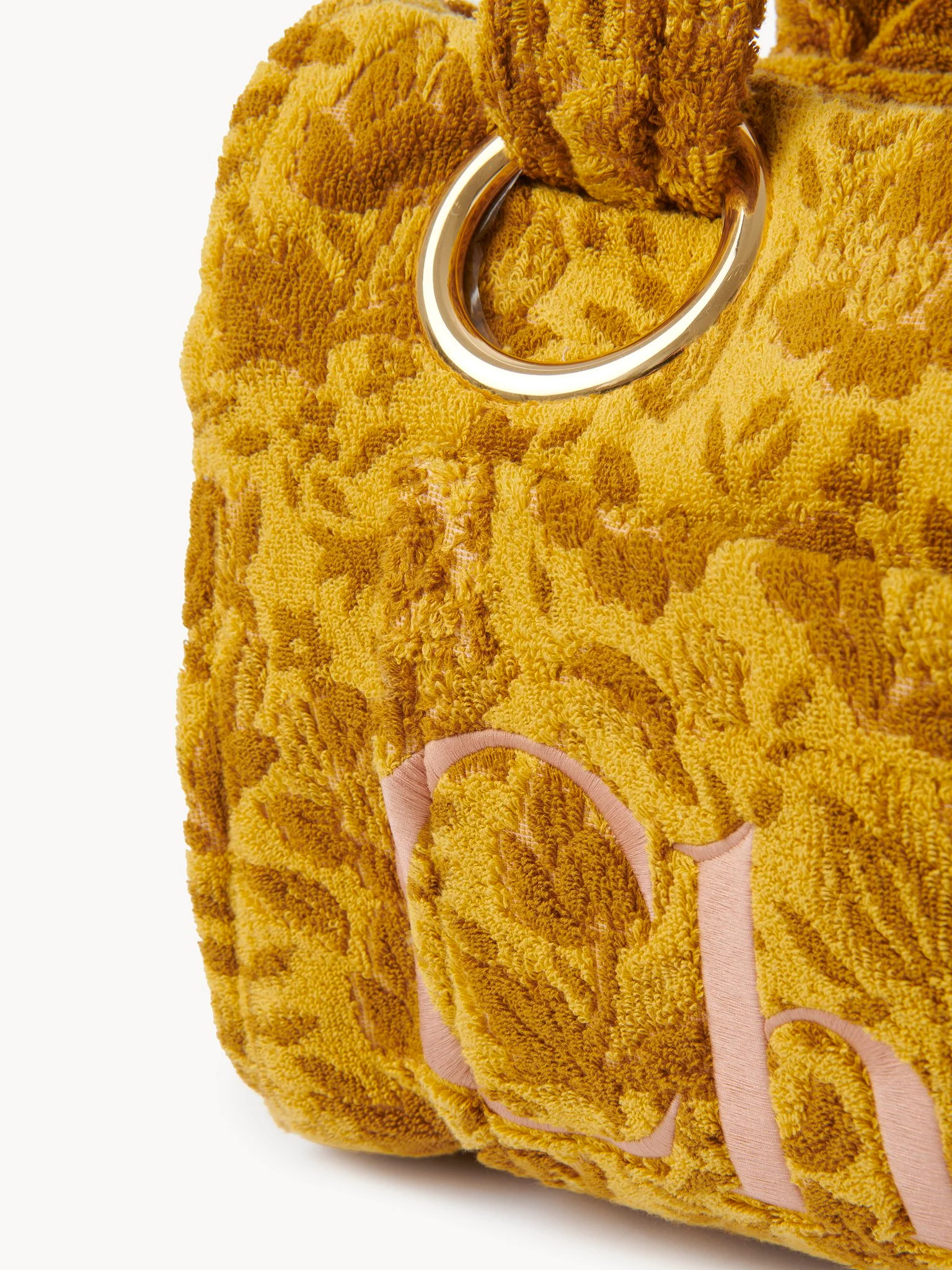 Chloé - Large Chloé Plage tote bag in jacquard terry - Image 2