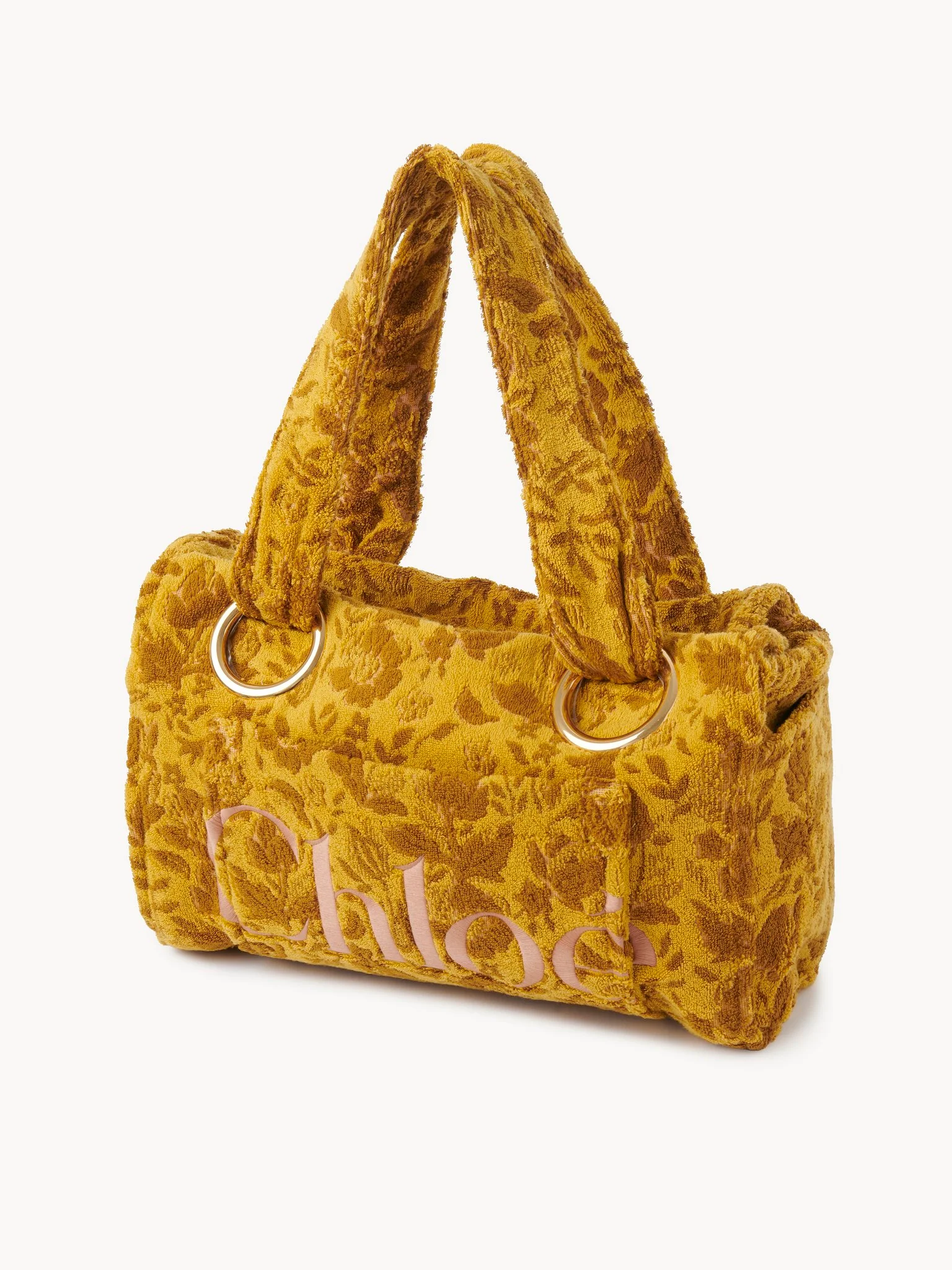 Chloé - Large Chloé Plage tote bag in jacquard terry - Image 5