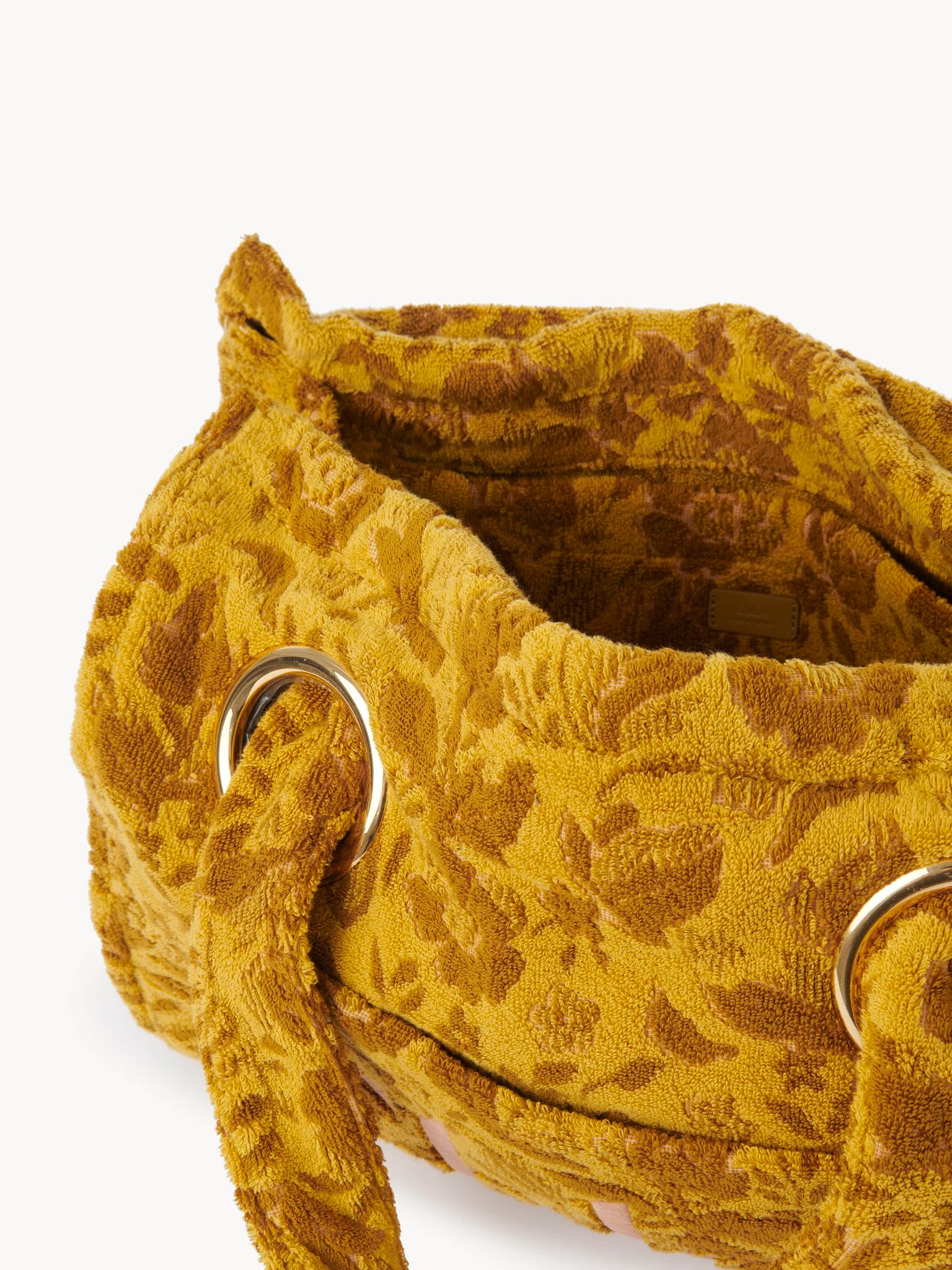 Chloé - Large Chloé Plage tote bag in jacquard terry - Image 7