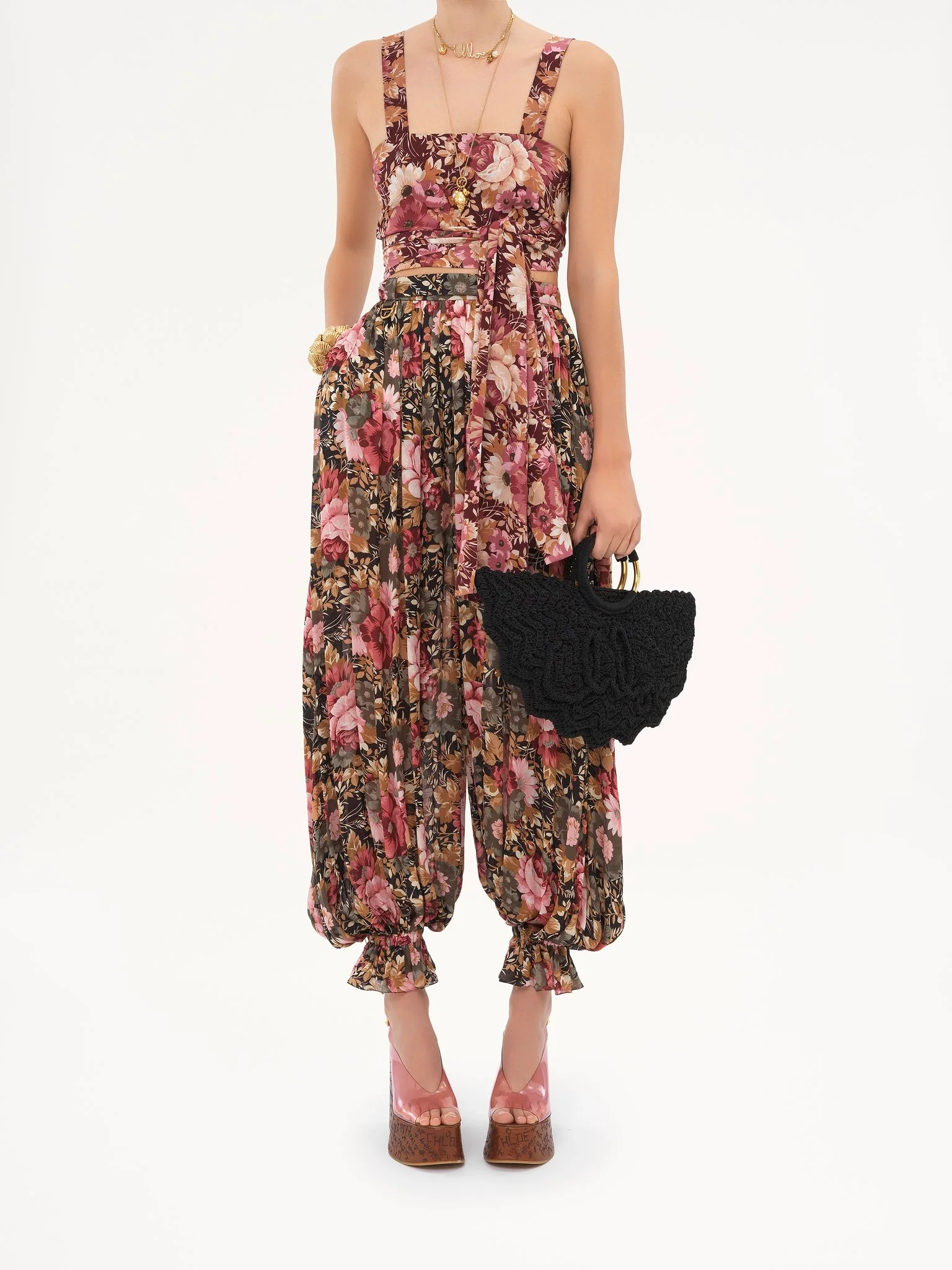 Chloé - Small Bracelet Paravent tote bag in crochet - Image 3