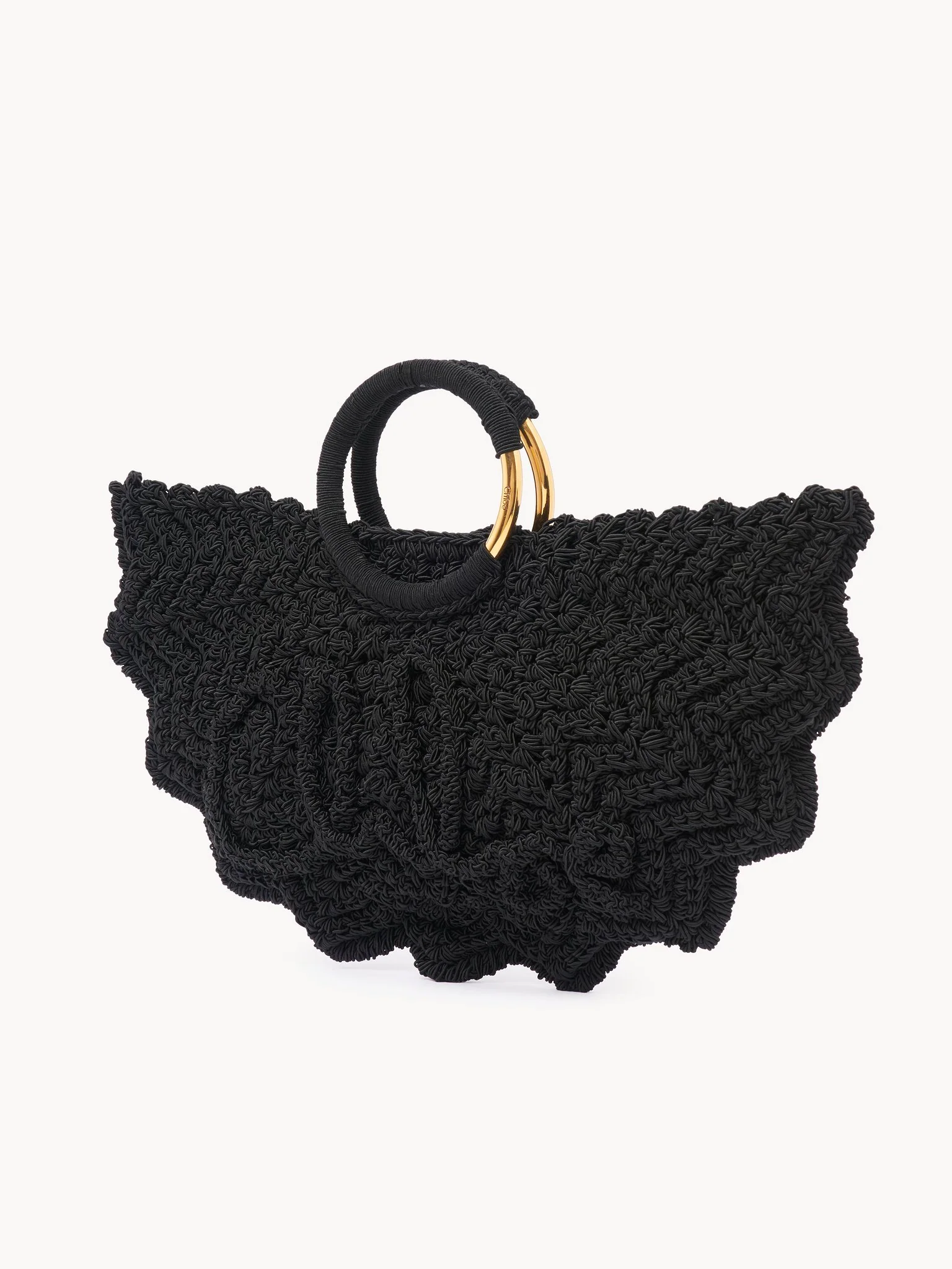 Chloé - Small Bracelet Paravent tote bag in crochet - Image 5