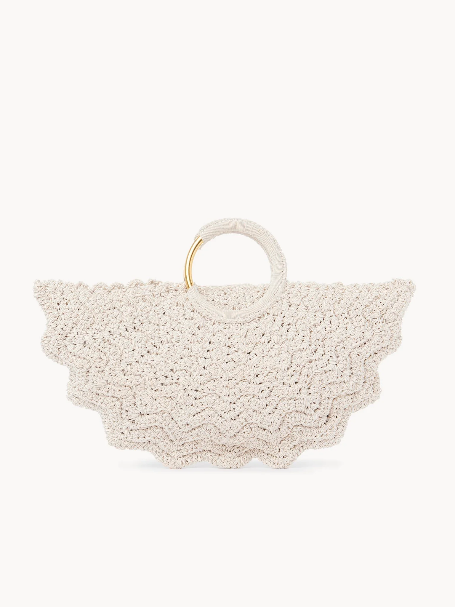 Chloé - Small Bracelet Paravent tote bag in crochet - Image 6