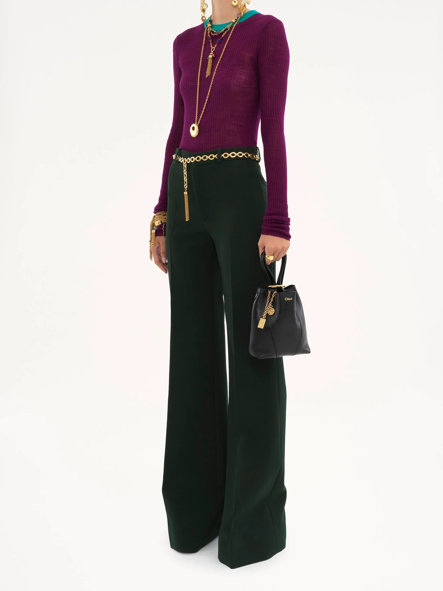 Chloé - Small Chloé Spin tote bag in grained leather - Image 5