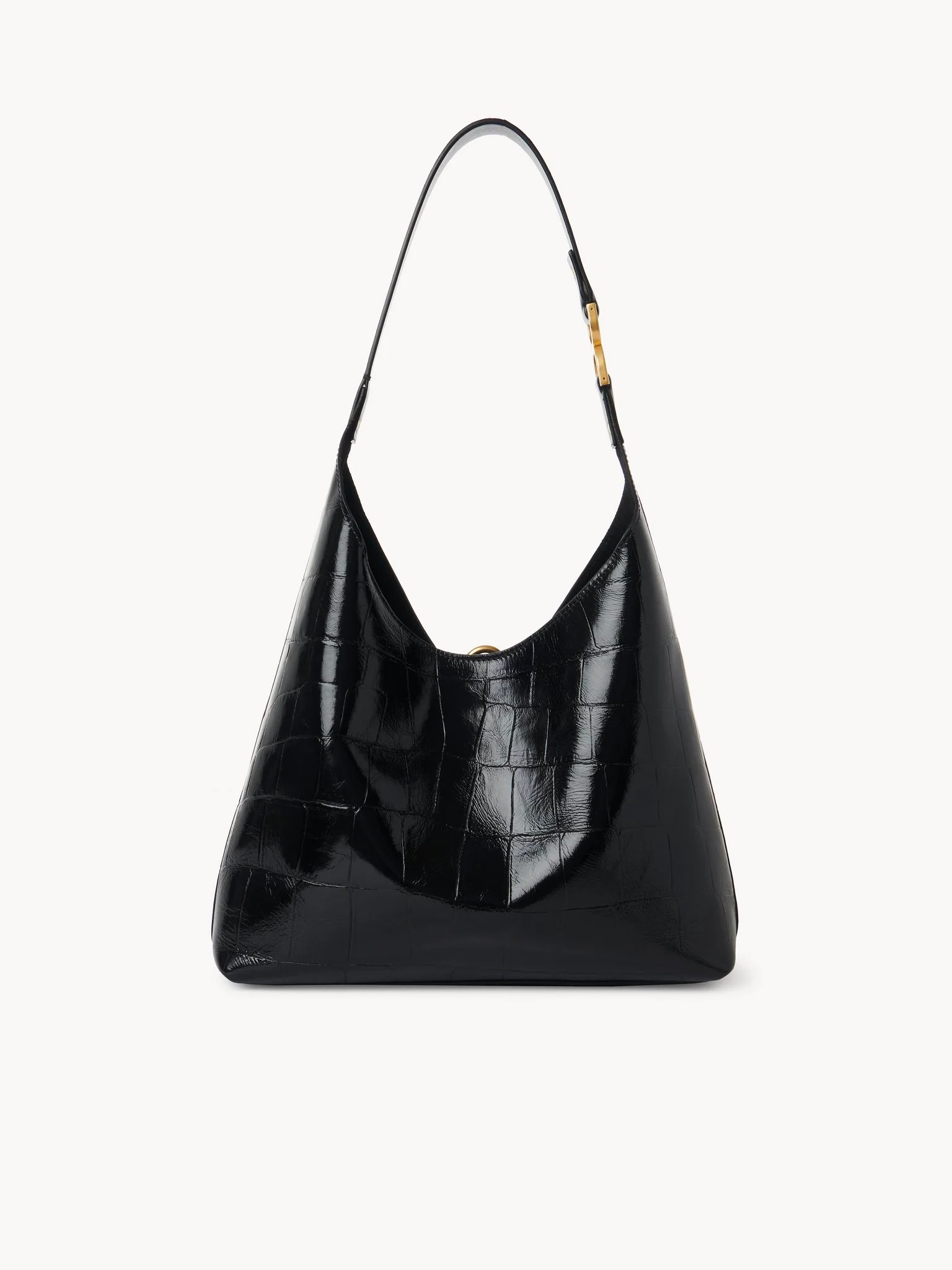 Chloé - Small Marcie hobo bag in croco-effect leather - Image 7