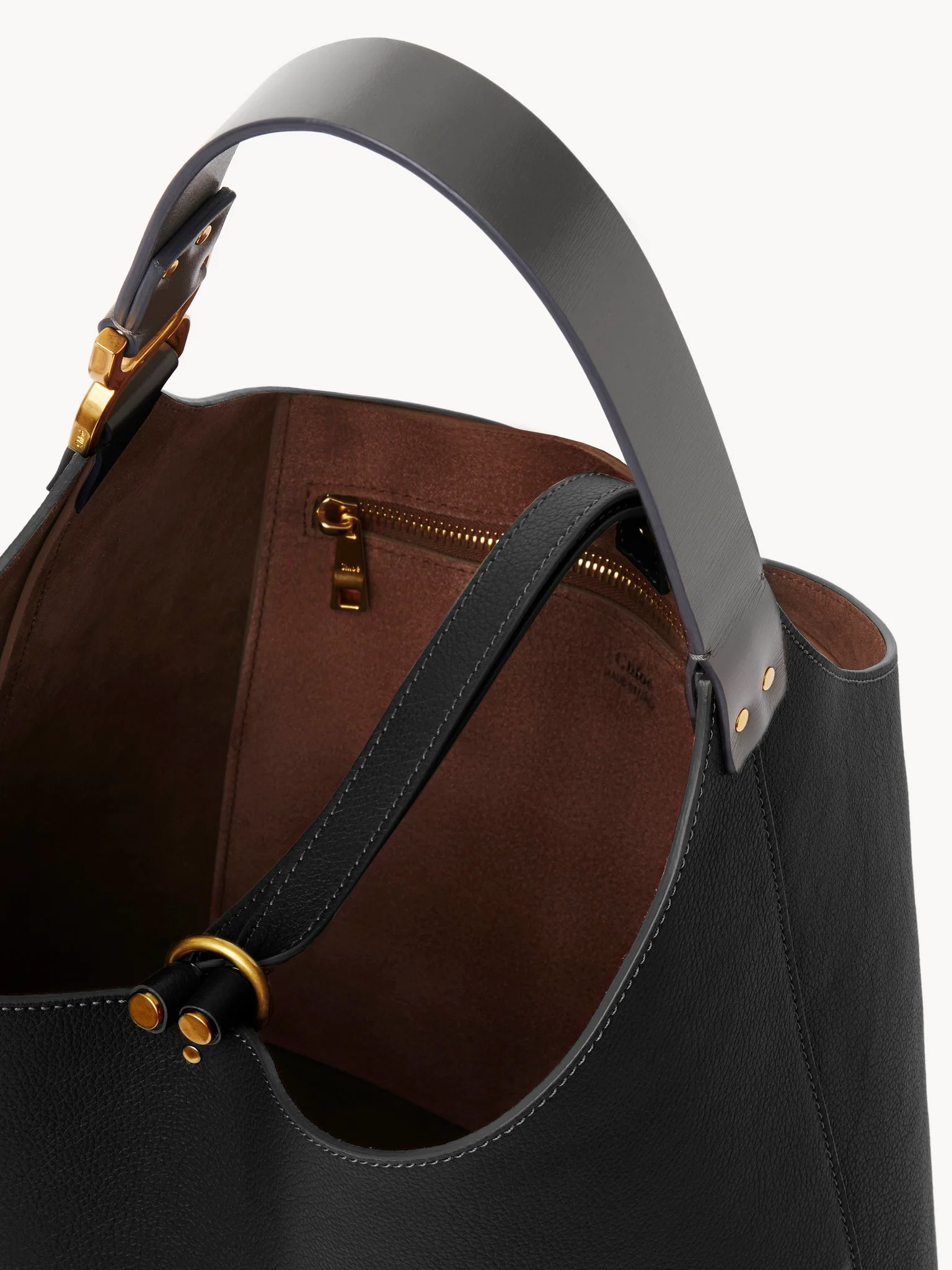 Chloé - Small Marcie hobo bag in grained leather - Image 2