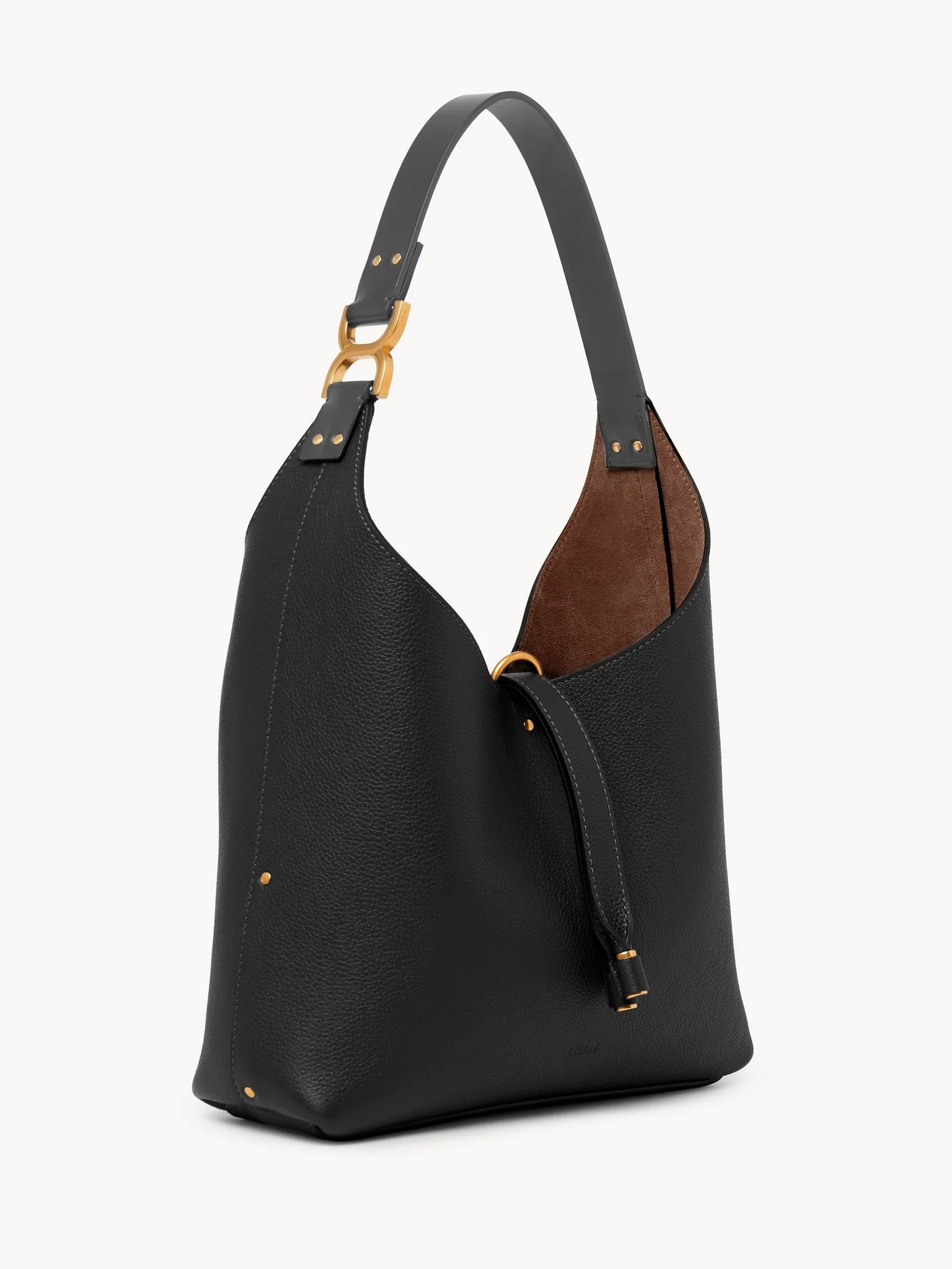 Chloé - Small Marcie hobo bag in grained leather - Image 4