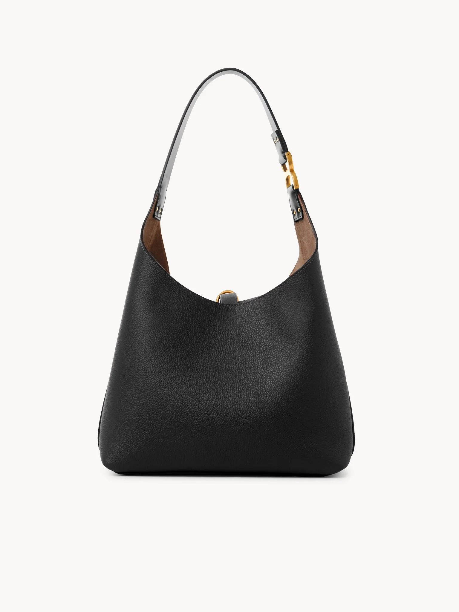 Chloé - Small Marcie hobo bag in grained leather - Image 5