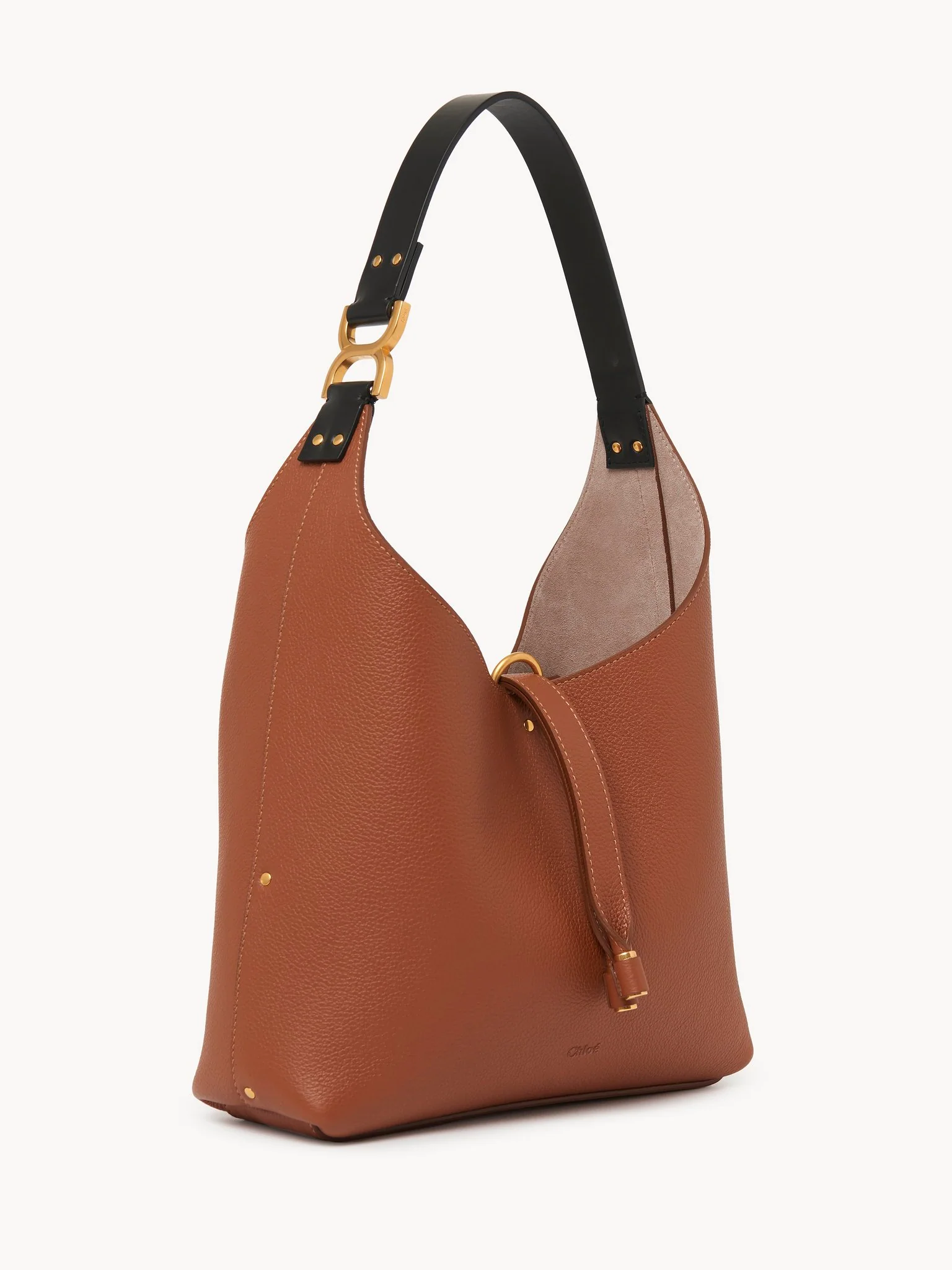 Chloé - Small Marcie hobo bag in grained leather - Image 5