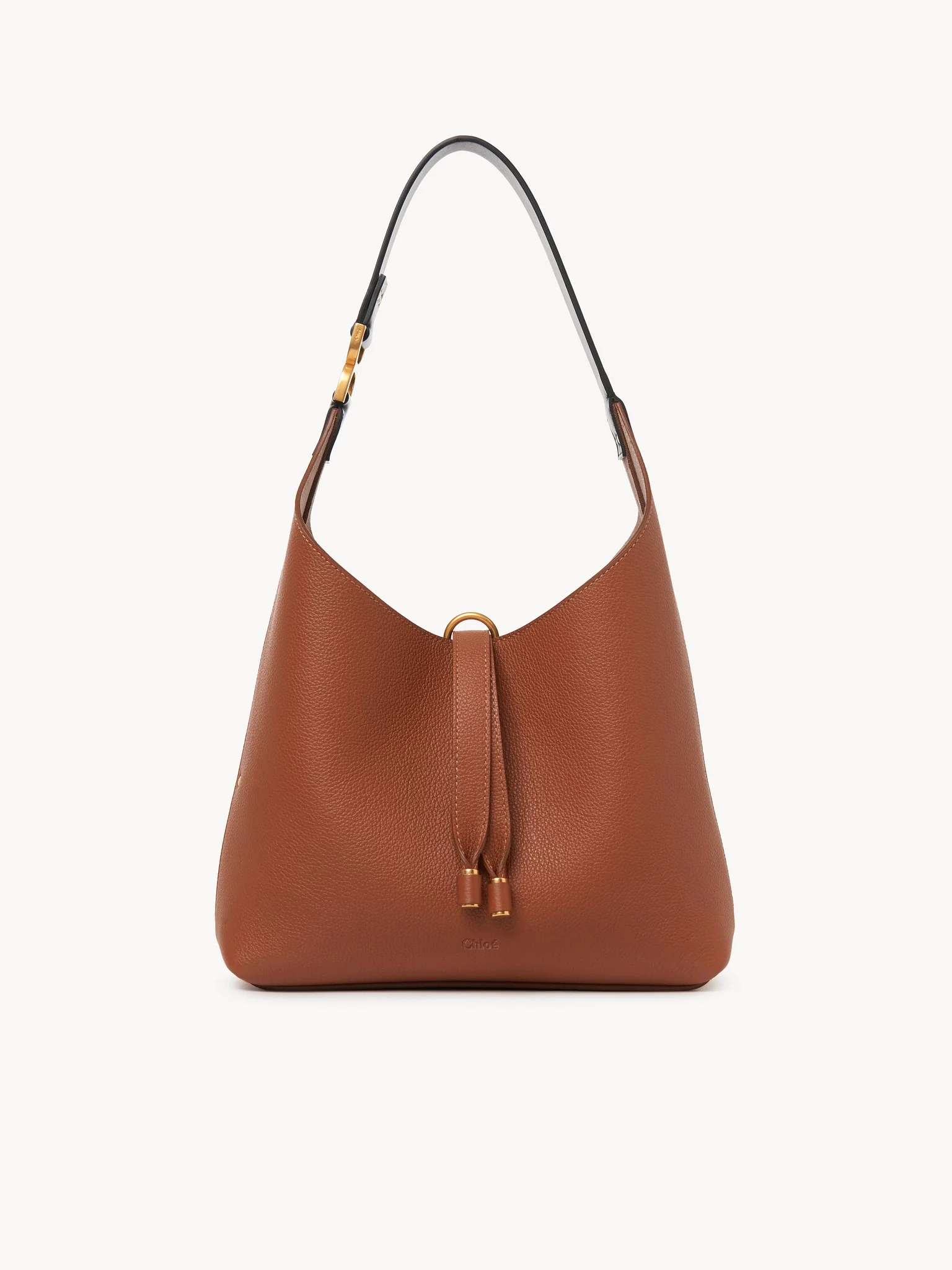 Chloé - Small Marcie hobo bag in grained leather - Image 8