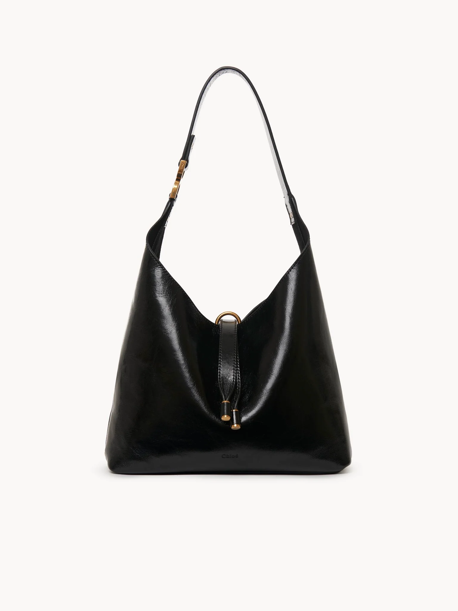 Chloé - Small Marcie hobo bag in shiny leather
