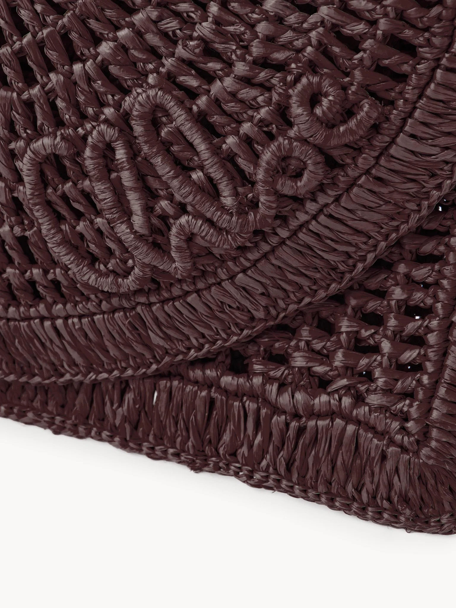 Chloé - Summer Banana flat pouch with strap in raffia - Image 3