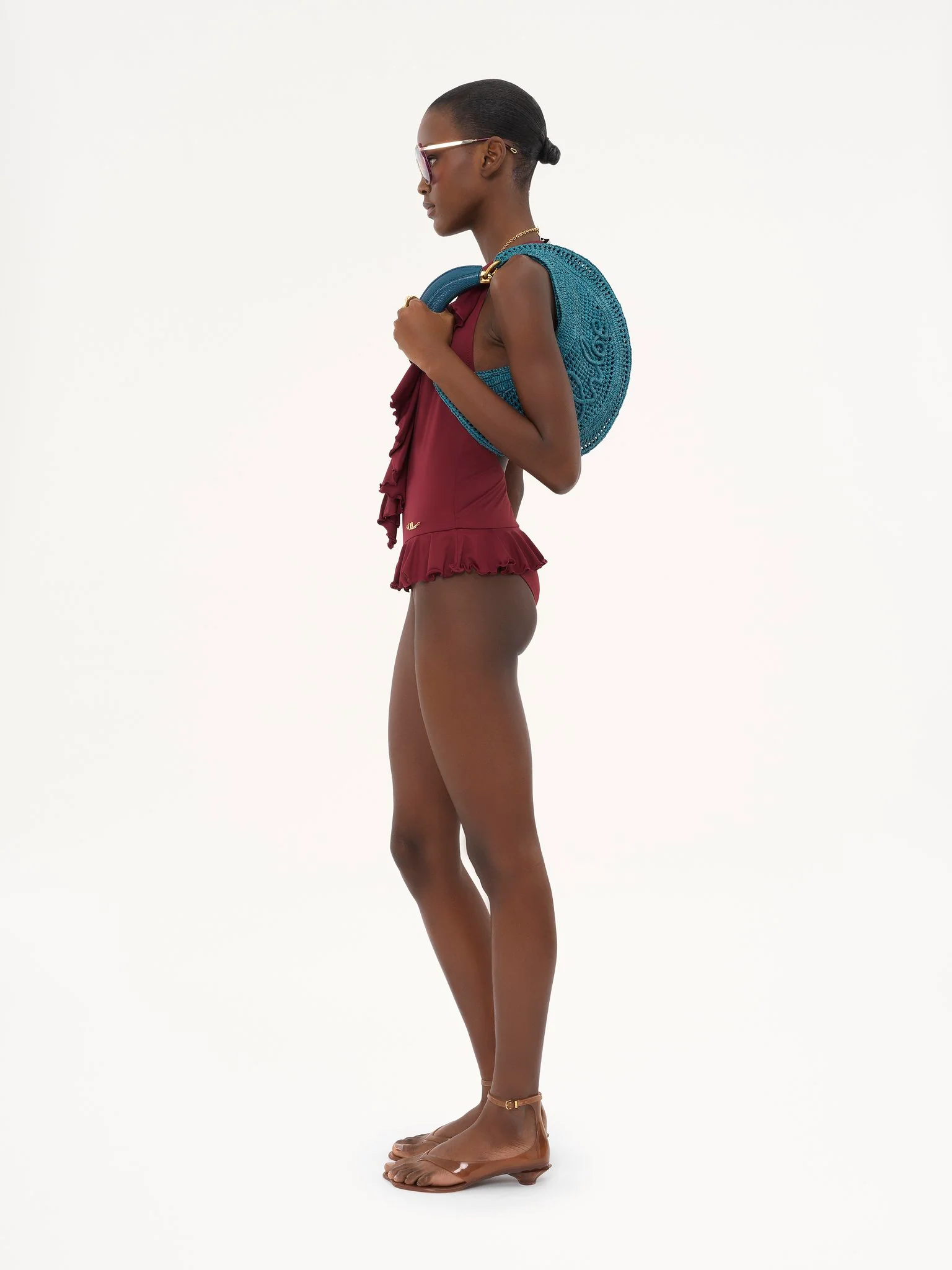 Chloé - Summer Banana hobo bag in raffia - Image 3