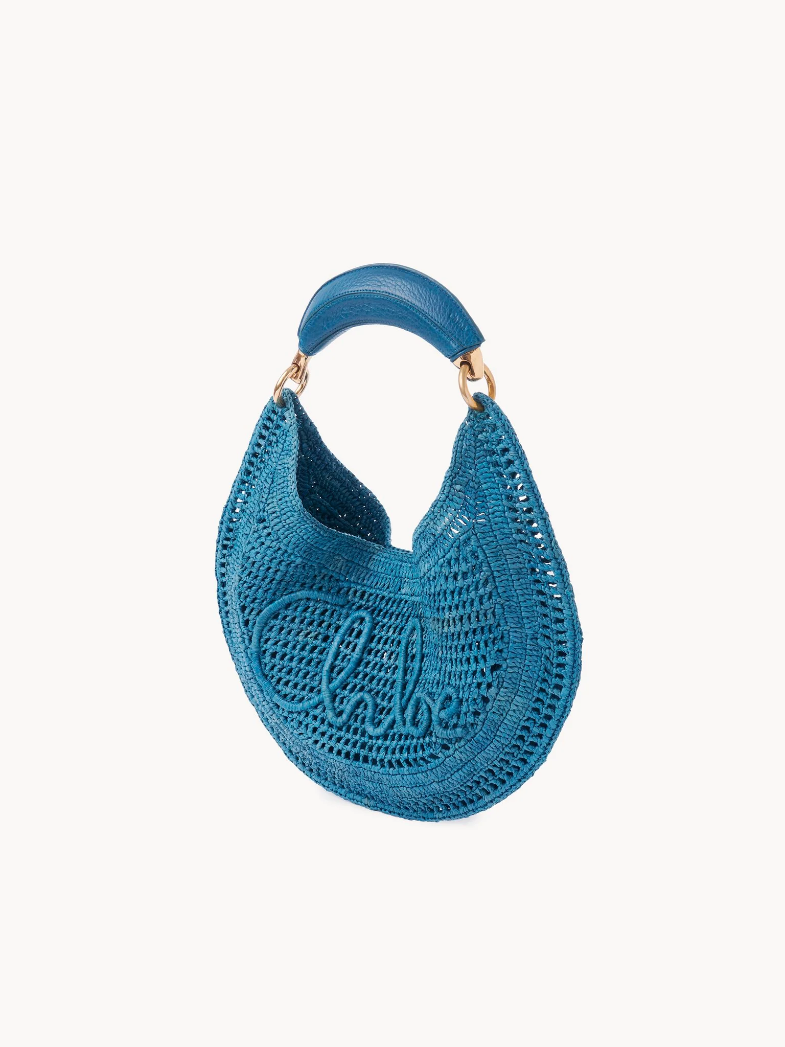Chloé - Summer Banana hobo bag in raffia - Image 5