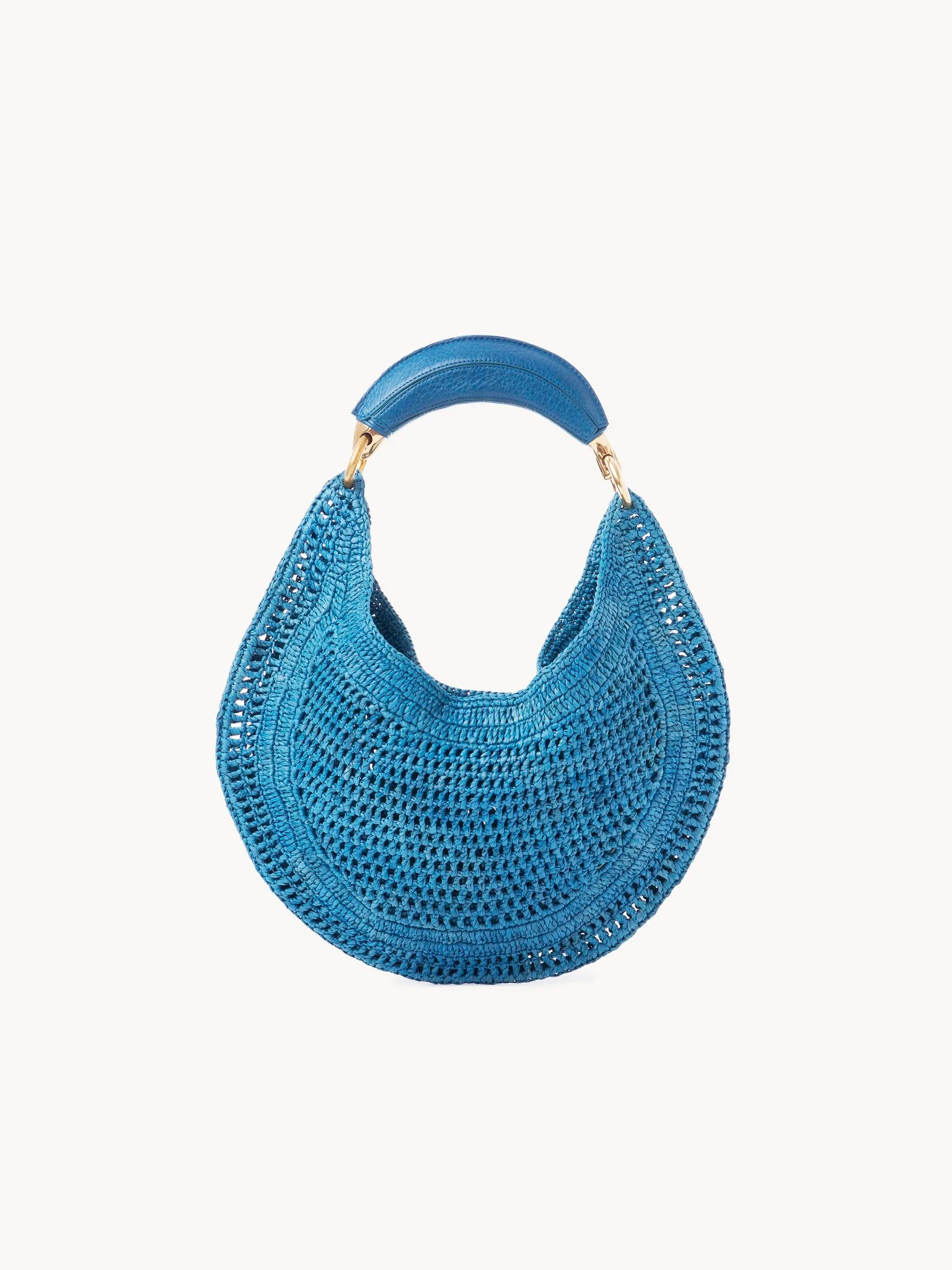 Chloé - Summer Banana hobo bag in raffia - Image 7