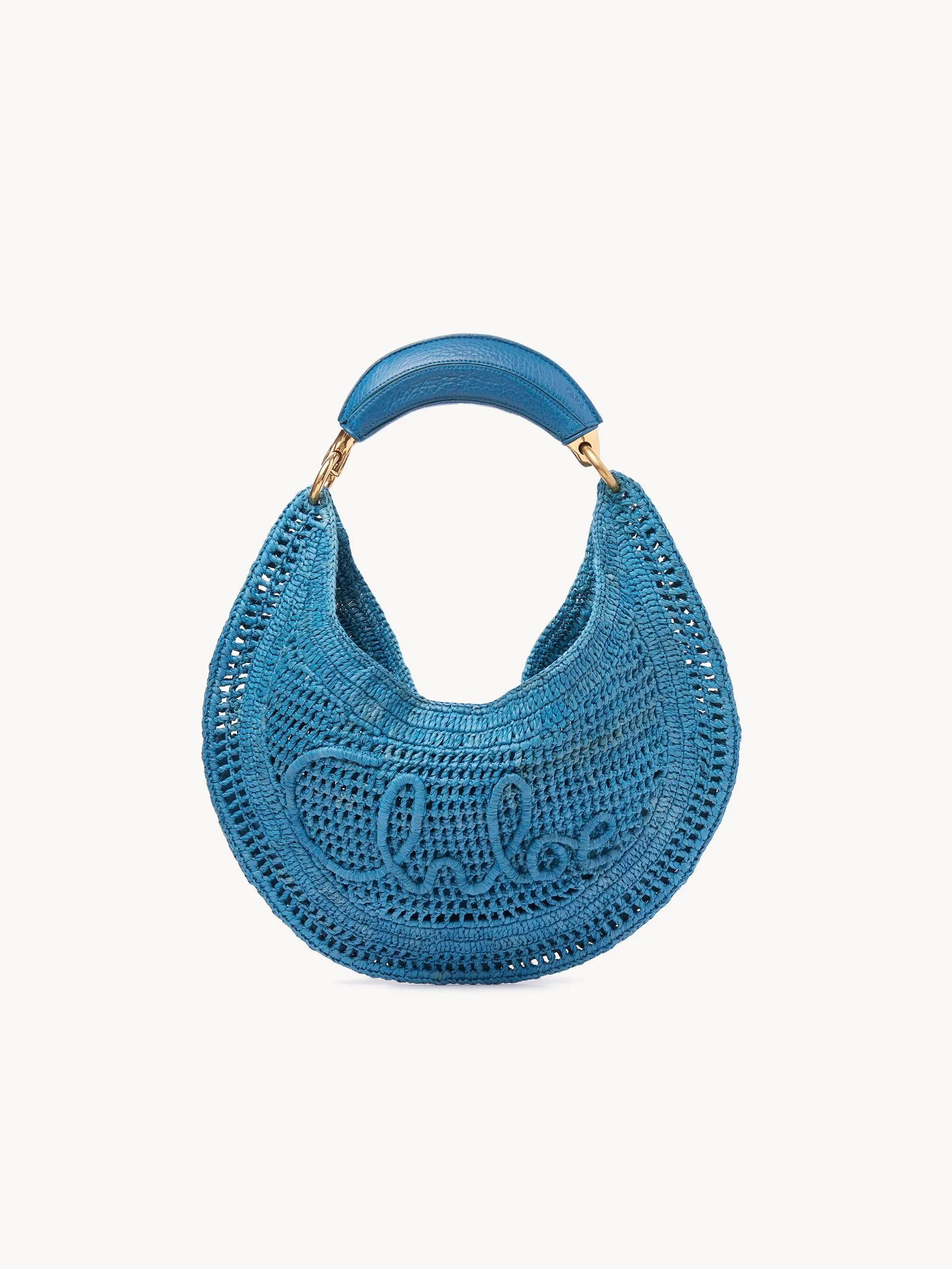 Chloé - Summer Banana hobo bag in raffia - Image 9