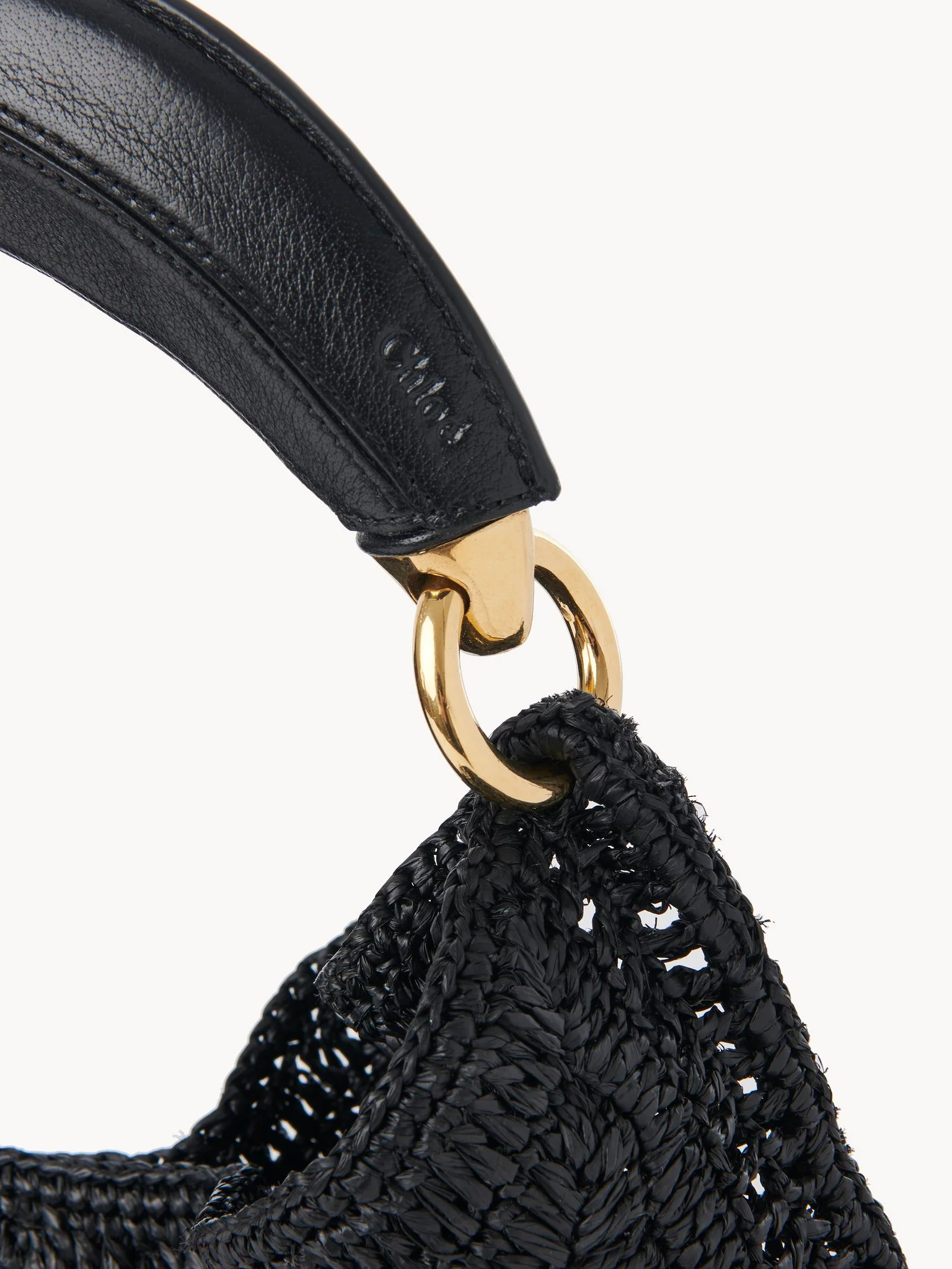 Chloé - Summer Banana hobo bag in raffia - Image 2