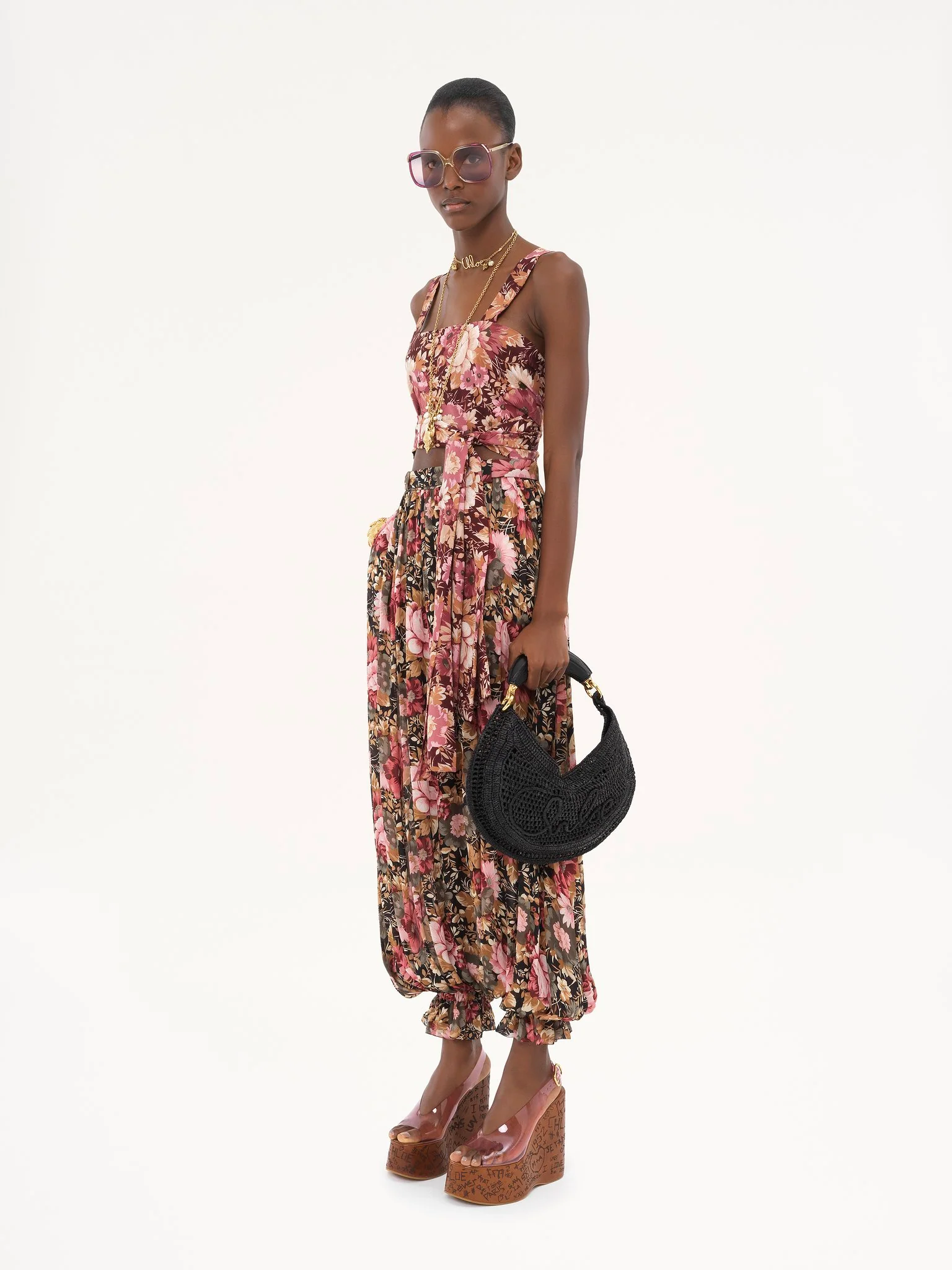 Chloé - Summer Banana hobo bag in raffia - Image 3
