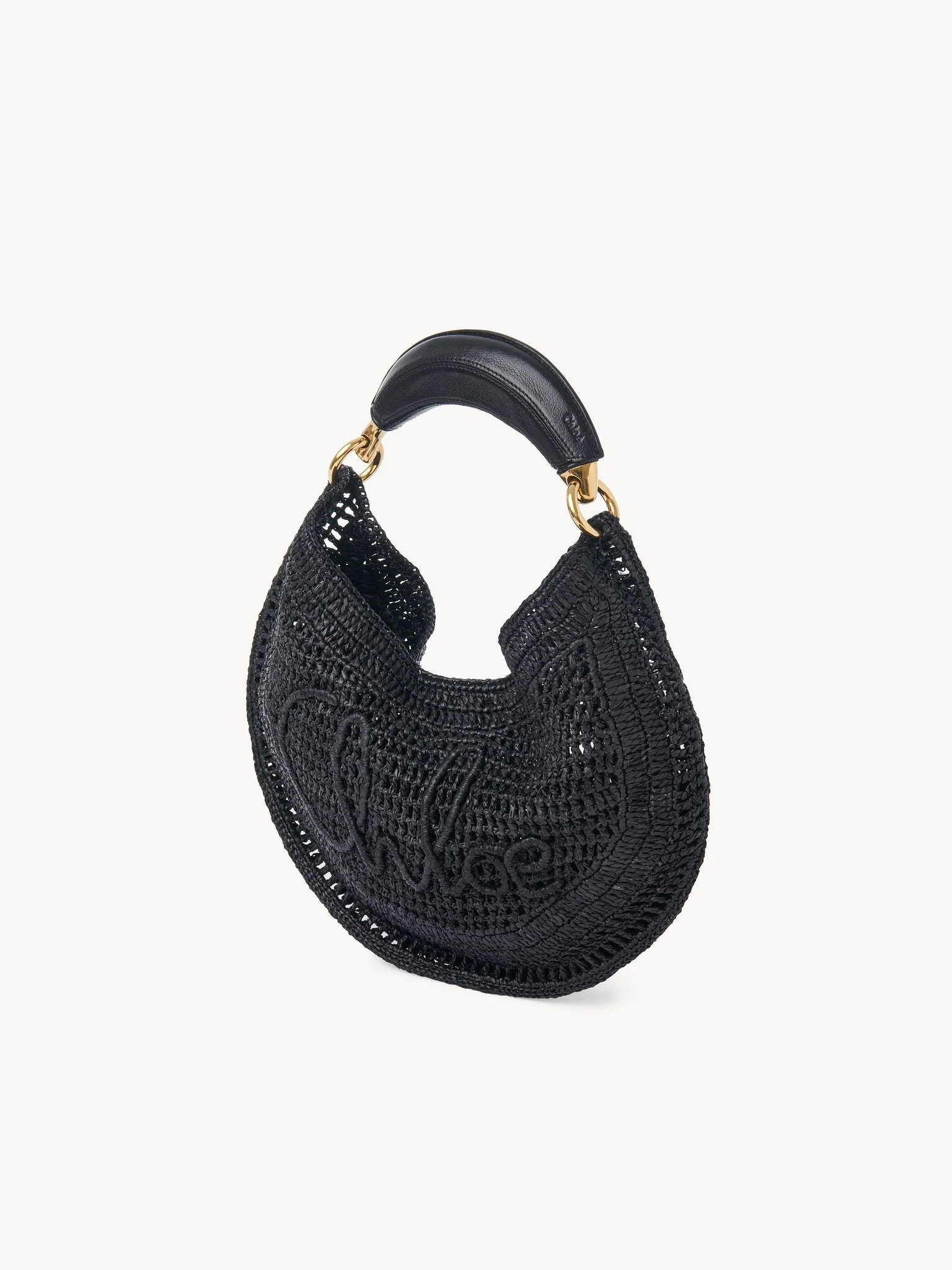 Chloé - Summer Banana hobo bag in raffia - Image 5