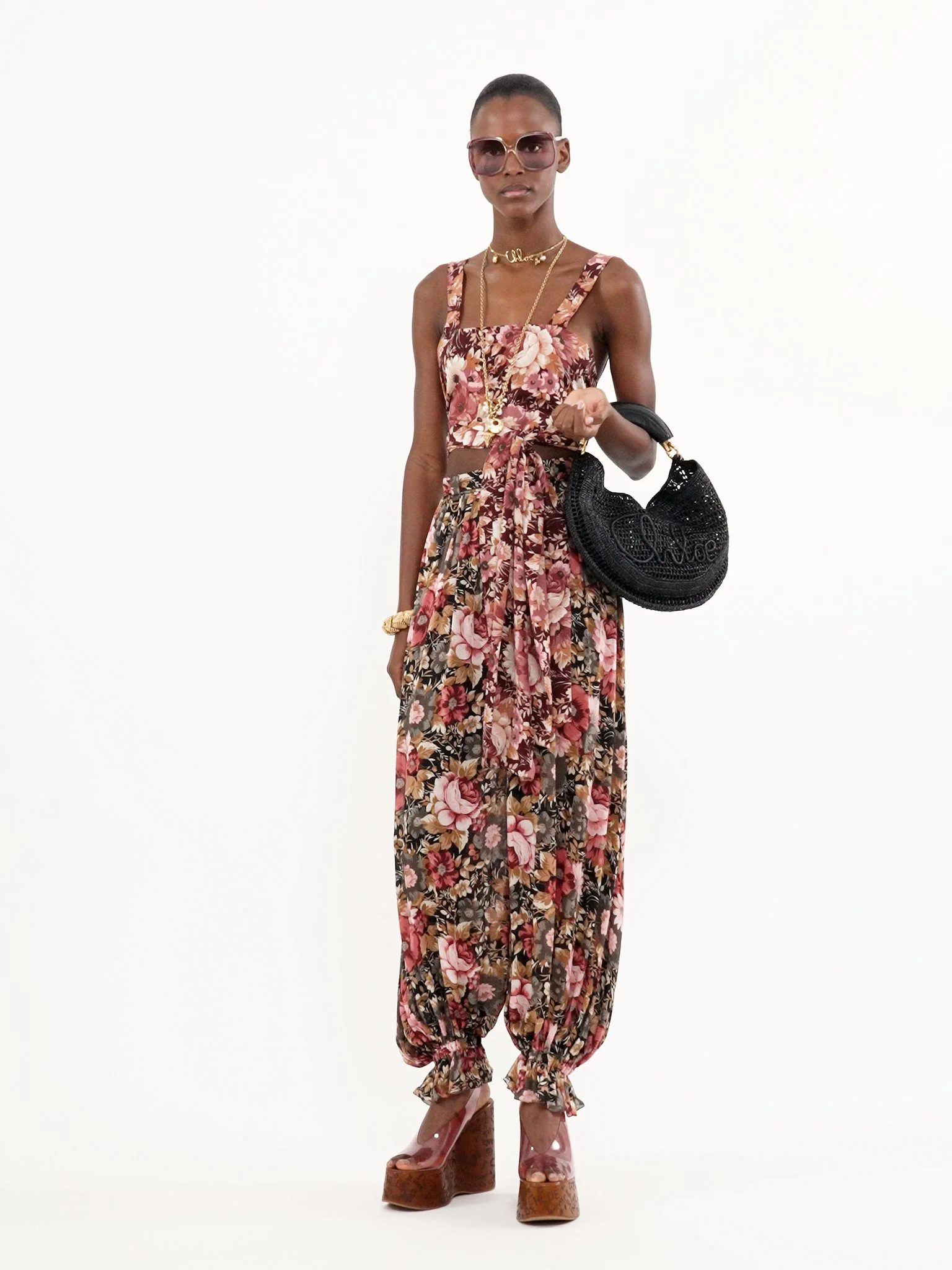 Chloé - Summer Banana hobo bag in raffia - Image 6